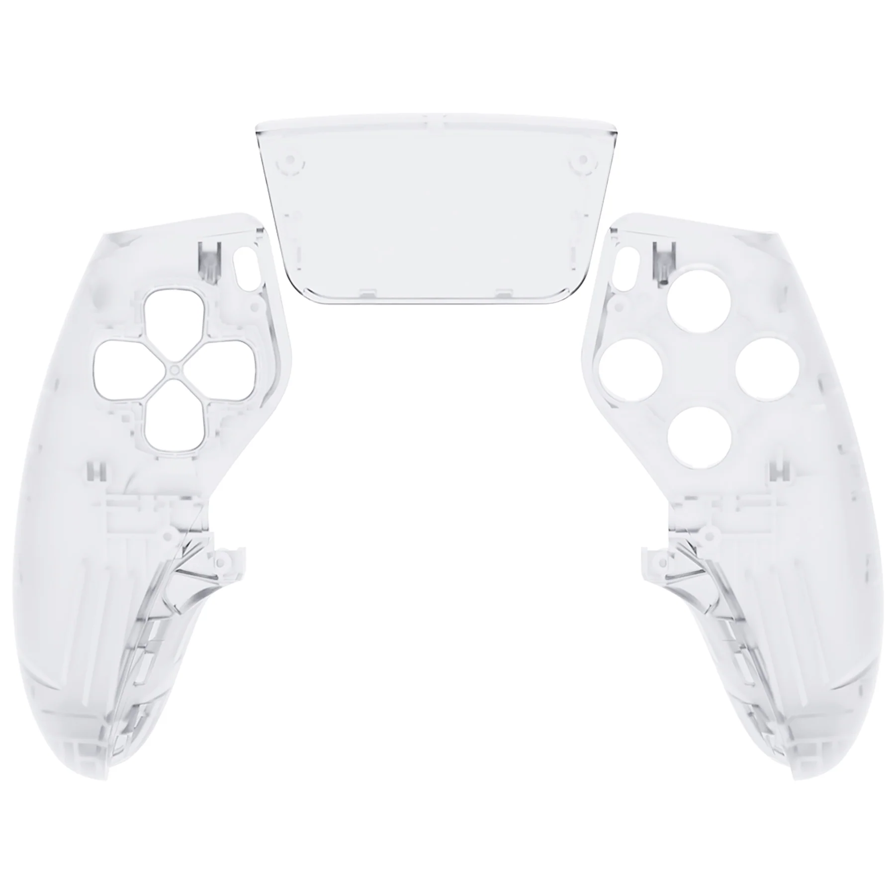 eXtremeRate Replacement Left Right Front Housing Shell with Touchpad Compatible with PS5 Edge Controller - Clear - Image 6
