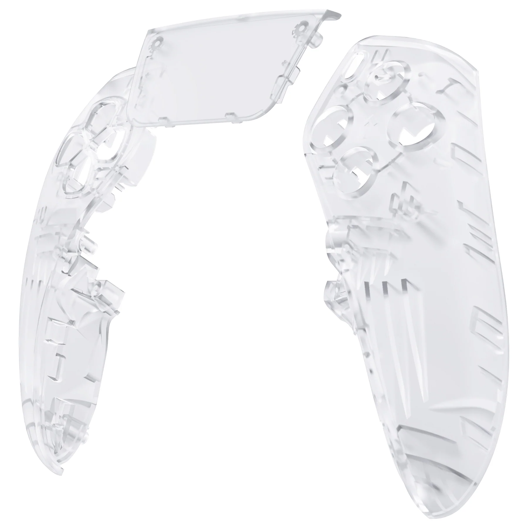 eXtremeRate Replacement Left Right Front Housing Shell with Touchpad Compatible with PS5 Edge Controller - Clear - Image 7