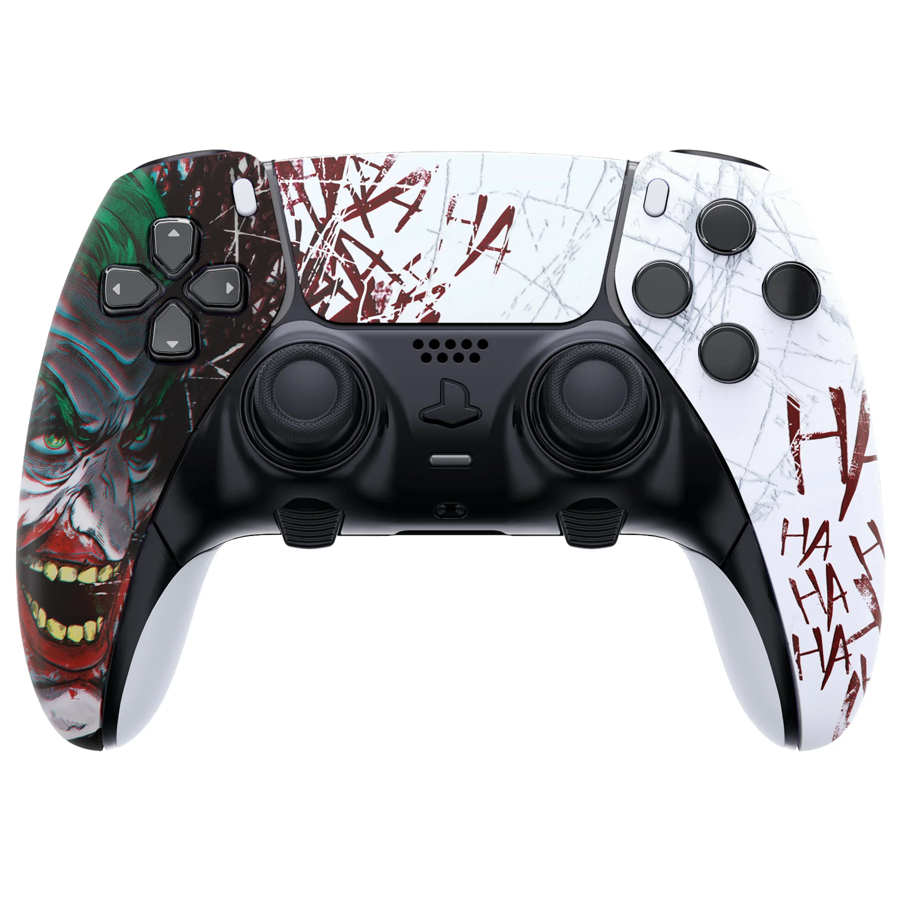 eXtremeRate Replacement Left Right Front Housing Shell with Touchpad Compatible with PS5 Edge Controller - Clown HAHAHA - Image 4