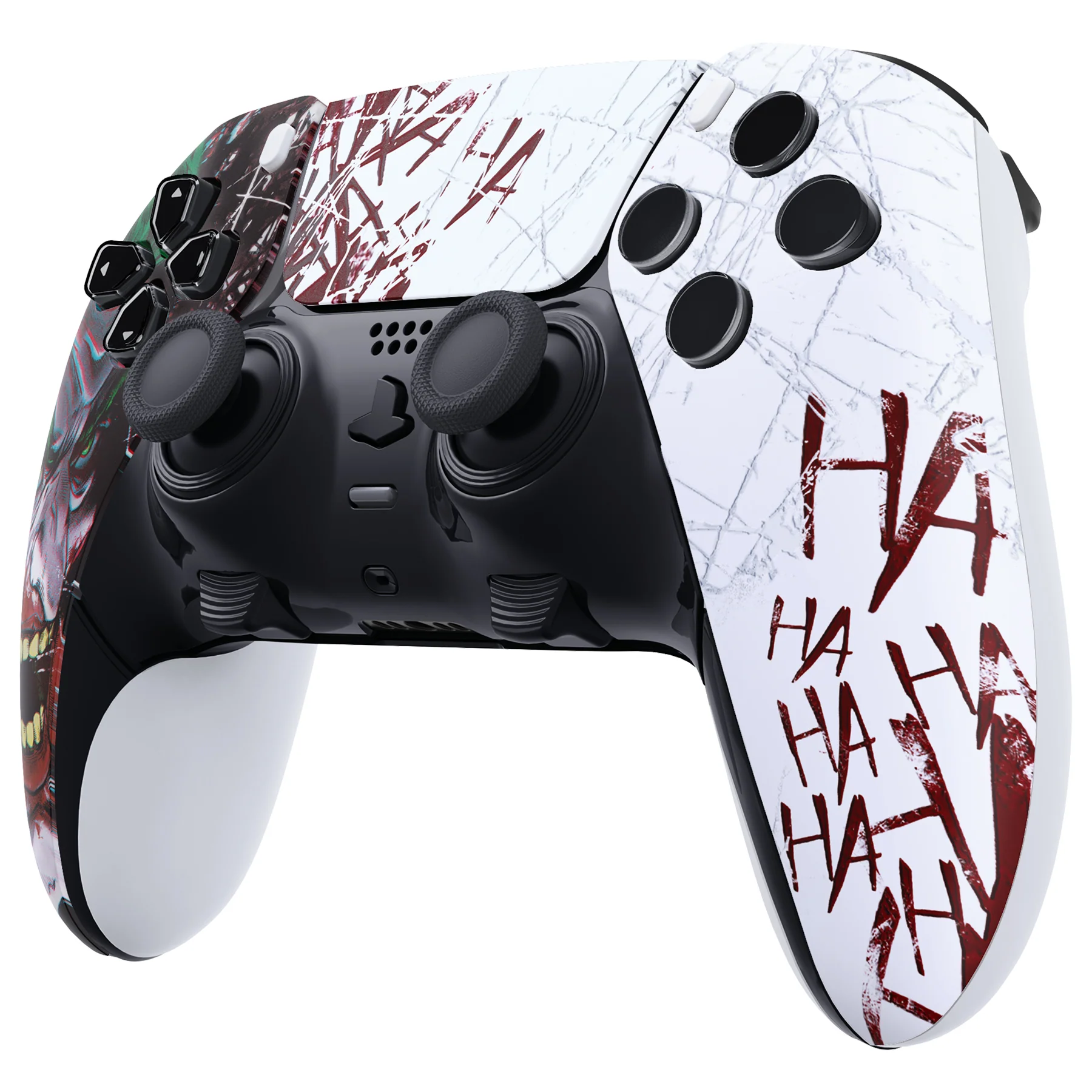 eXtremeRate Replacement Left Right Front Housing Shell with Touchpad Compatible with PS5 Edge Controller - Clown HAHAHA - Image 5