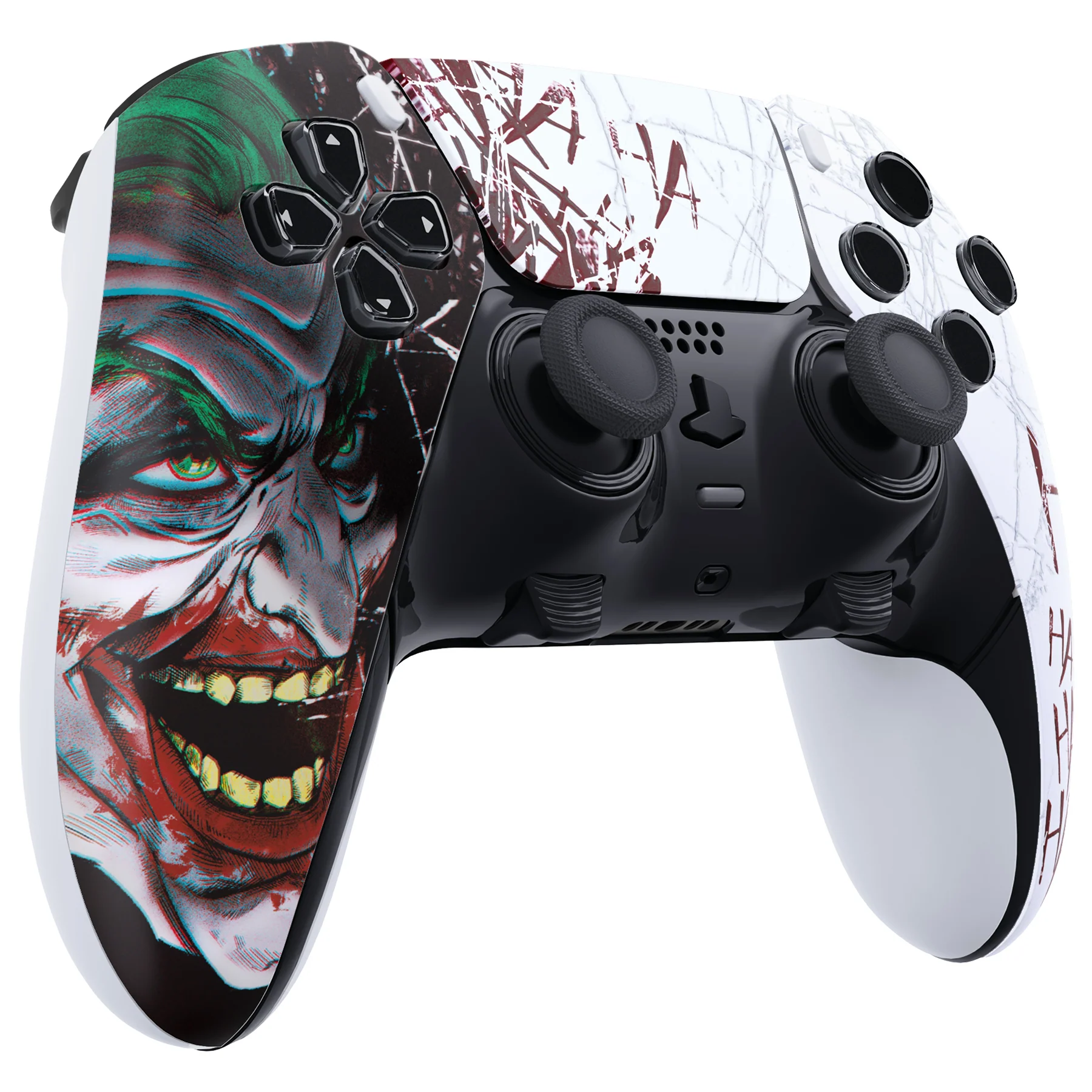 eXtremeRate Replacement Left Right Front Housing Shell with Touchpad Compatible with PS5 Edge Controller - Clown HAHAHA - Image 6