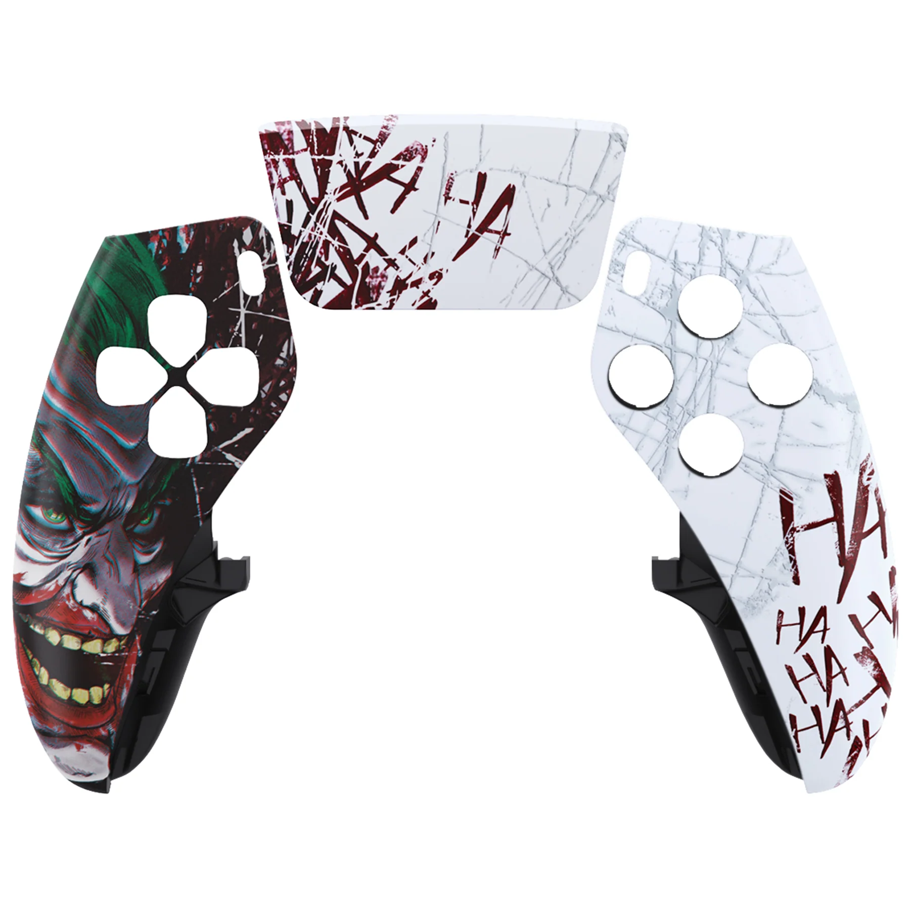 eXtremeRate Replacement Left Right Front Housing Shell with Touchpad Compatible with PS5 Edge Controller - Clown HAHAHA - Image 7