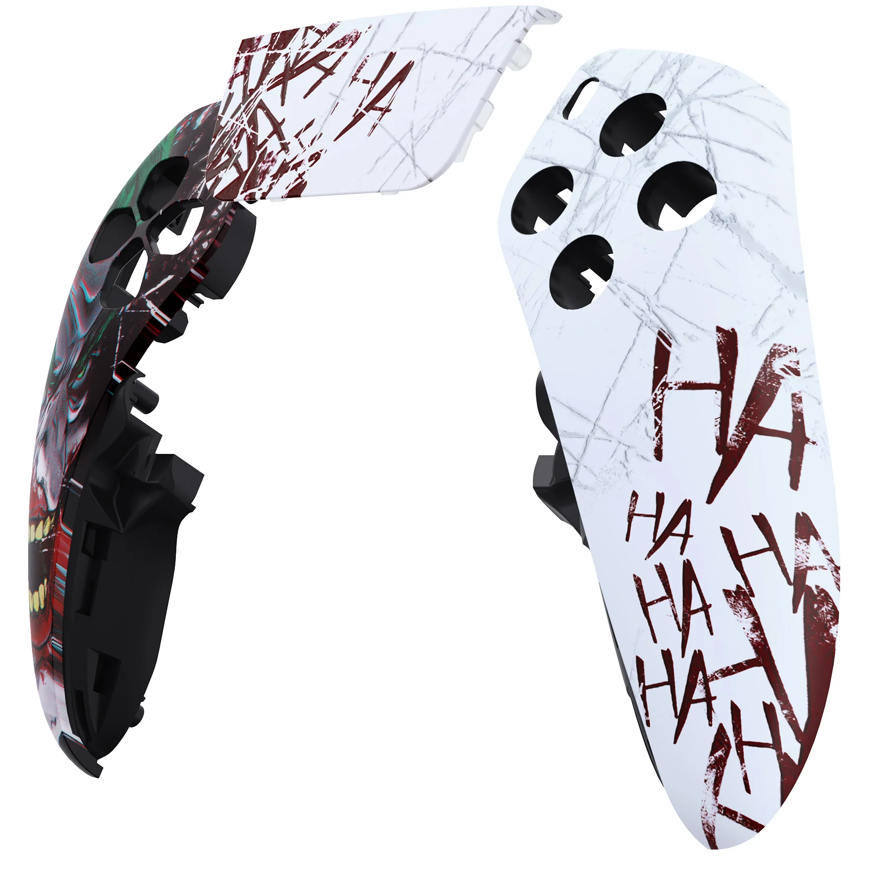 eXtremeRate Replacement Left Right Front Housing Shell with Touchpad Compatible with PS5 Edge Controller - Clown HAHAHA - Image 8