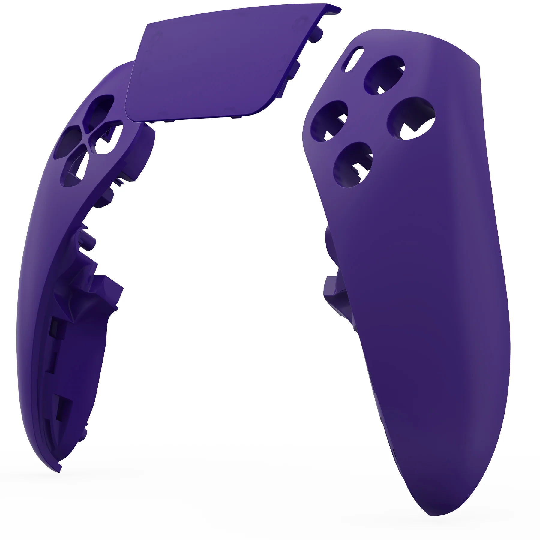 eXtremeRate Replacement Left Right Front Housing Shell with Touchpad Compatible with PS5 Edge Controller - Purple - Image 8