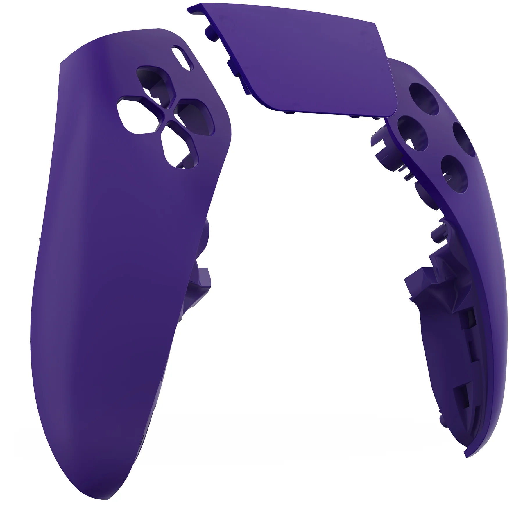 eXtremeRate Replacement Left Right Front Housing Shell with Touchpad Compatible with PS5 Edge Controller - Purple - Image 9