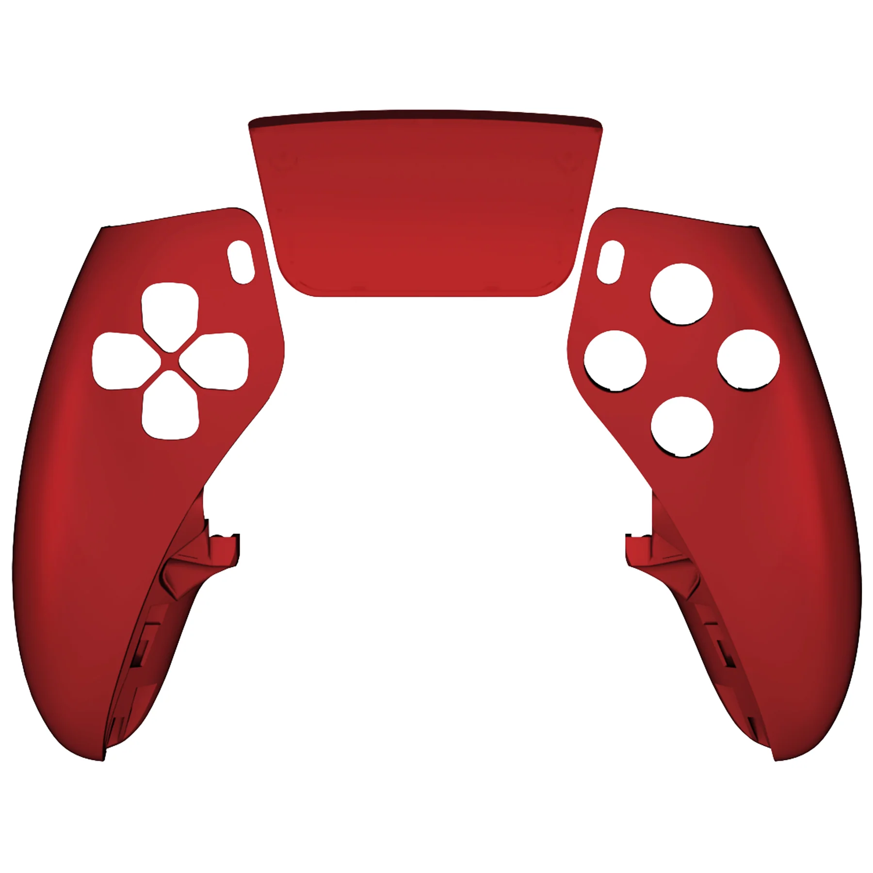 eXtremeRate Replacement Left Right Front Housing Shell with Touchpad Compatible with PS5 Edge Controller - Scarlet Red - Image 7