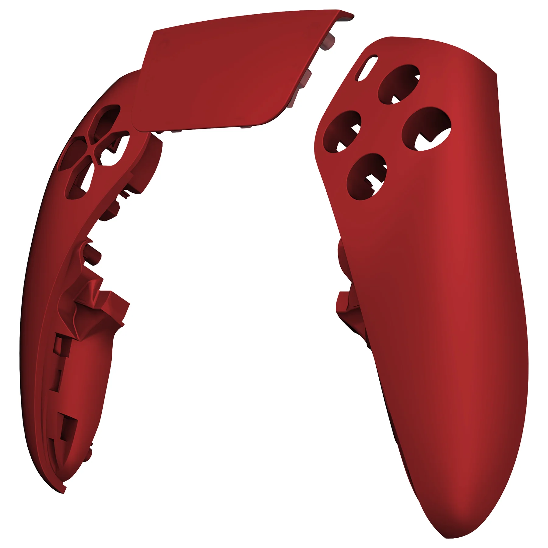 eXtremeRate Replacement Left Right Front Housing Shell with Touchpad Compatible with PS5 Edge Controller - Scarlet Red - Image 8