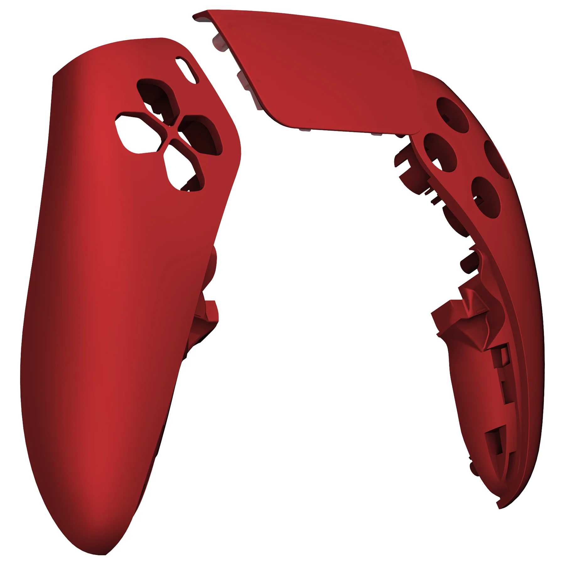 eXtremeRate Replacement Left Right Front Housing Shell with Touchpad Compatible with PS5 Edge Controller - Scarlet Red - Image 9