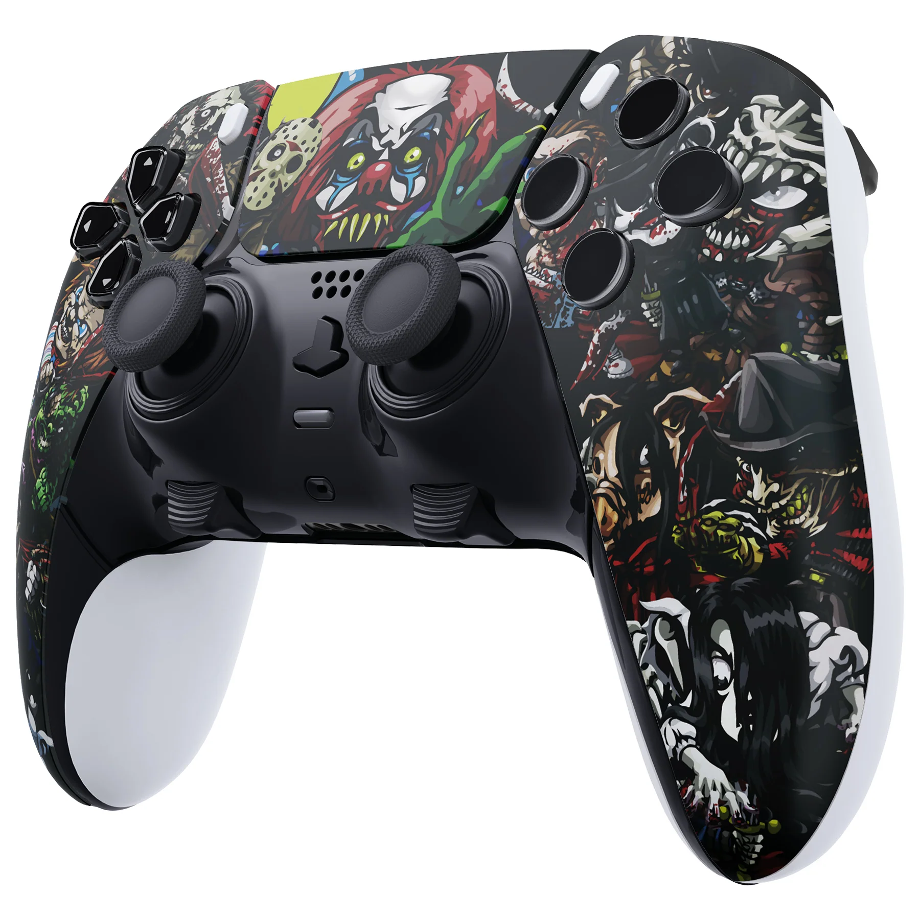 eXtremeRate Replacement Left Right Front Housing Shell with Touchpad Compatible with PS5 Edge Controller - Scary Party - Image 5