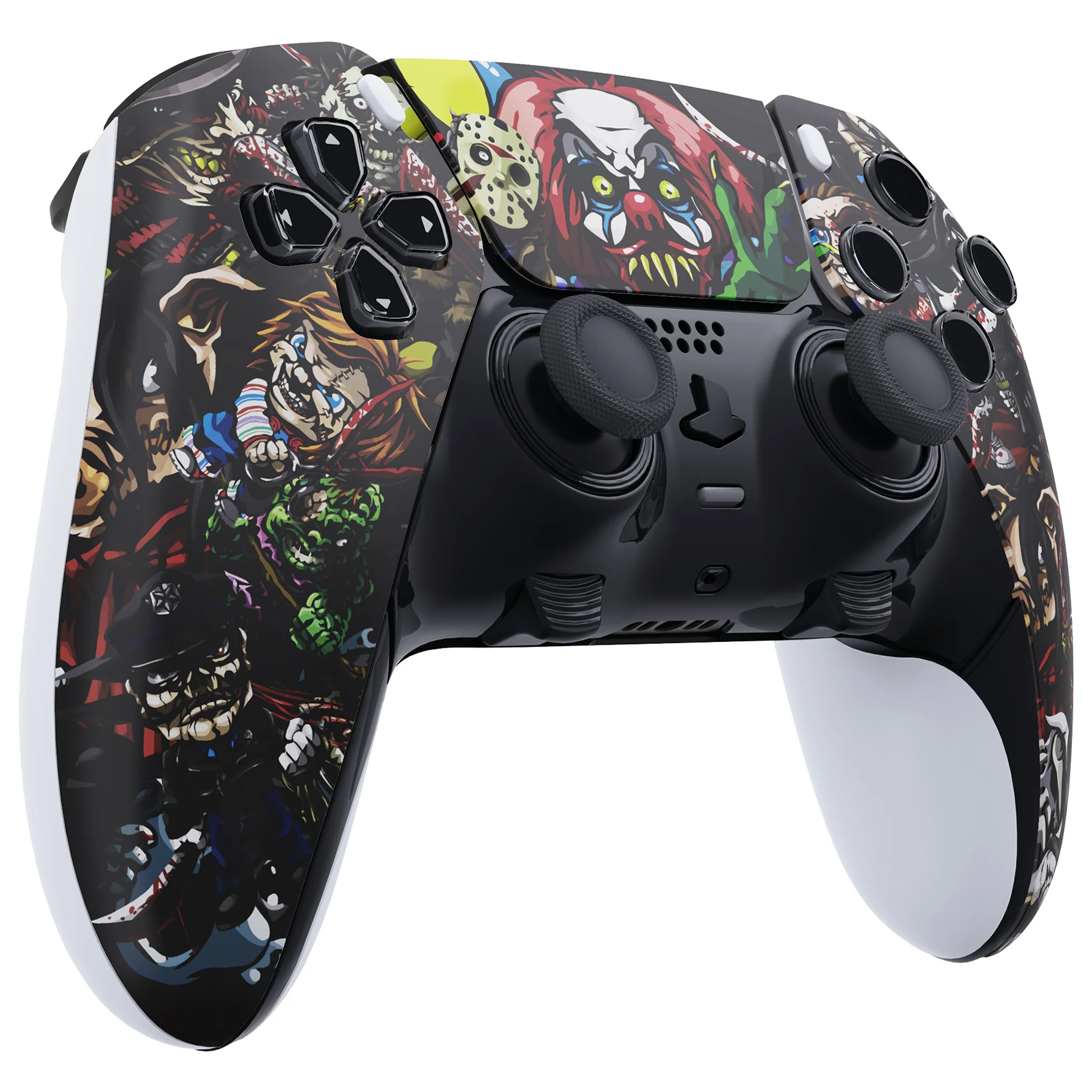 eXtremeRate Replacement Left Right Front Housing Shell with Touchpad Compatible with PS5 Edge Controller - Scary Party - Image 6
