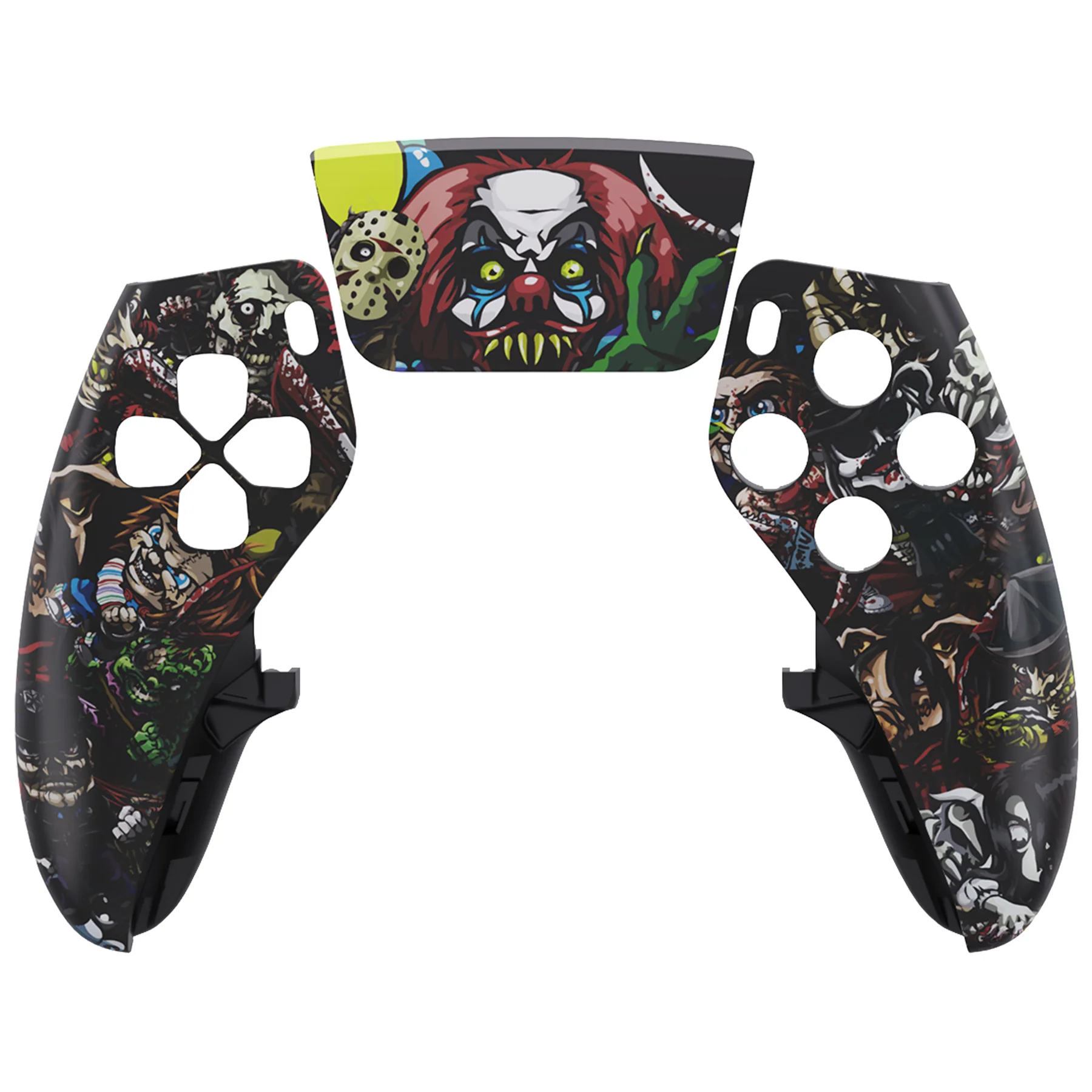 eXtremeRate Replacement Left Right Front Housing Shell with Touchpad Compatible with PS5 Edge Controller - Scary Party - Image 7