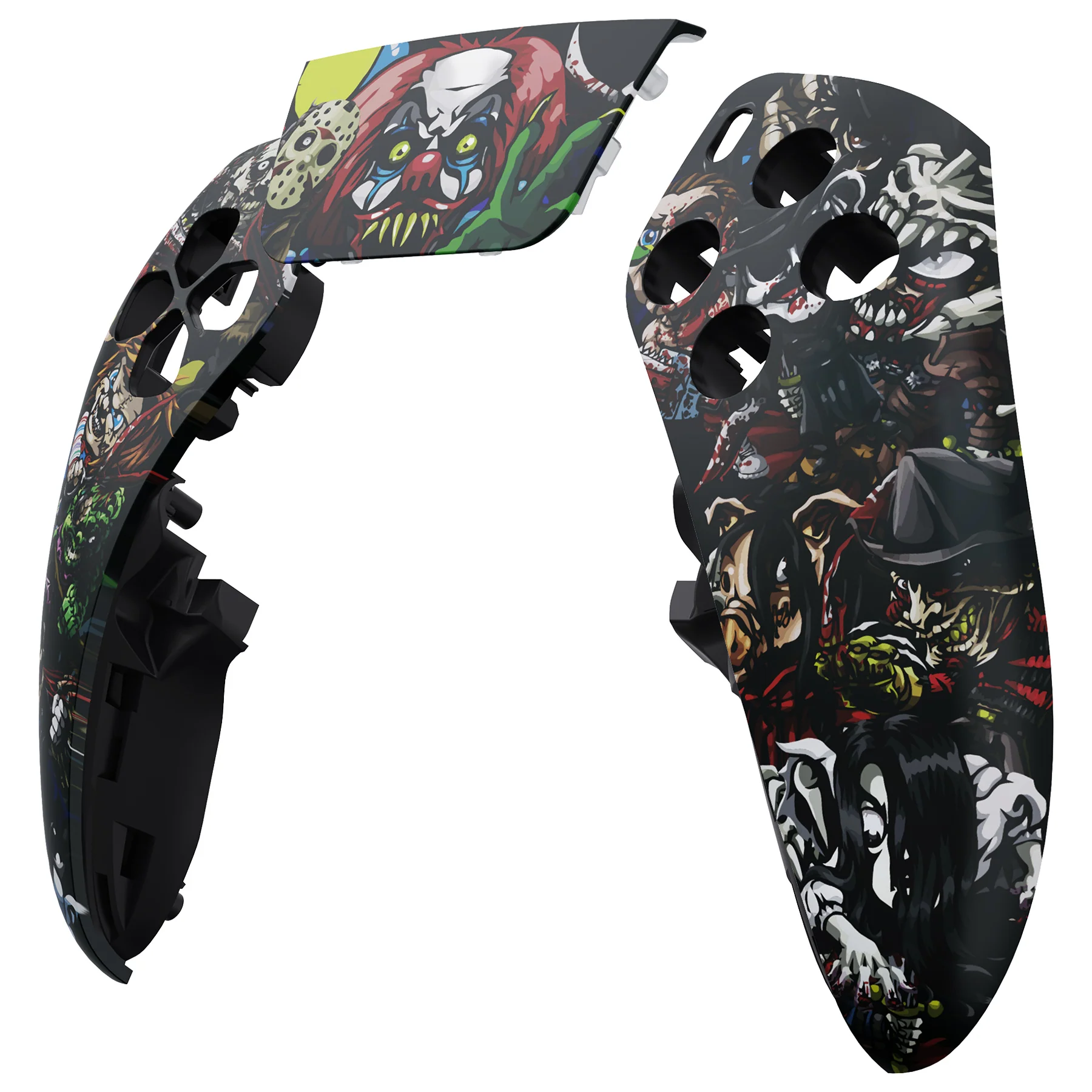 eXtremeRate Replacement Left Right Front Housing Shell with Touchpad Compatible with PS5 Edge Controller - Scary Party - Image 8