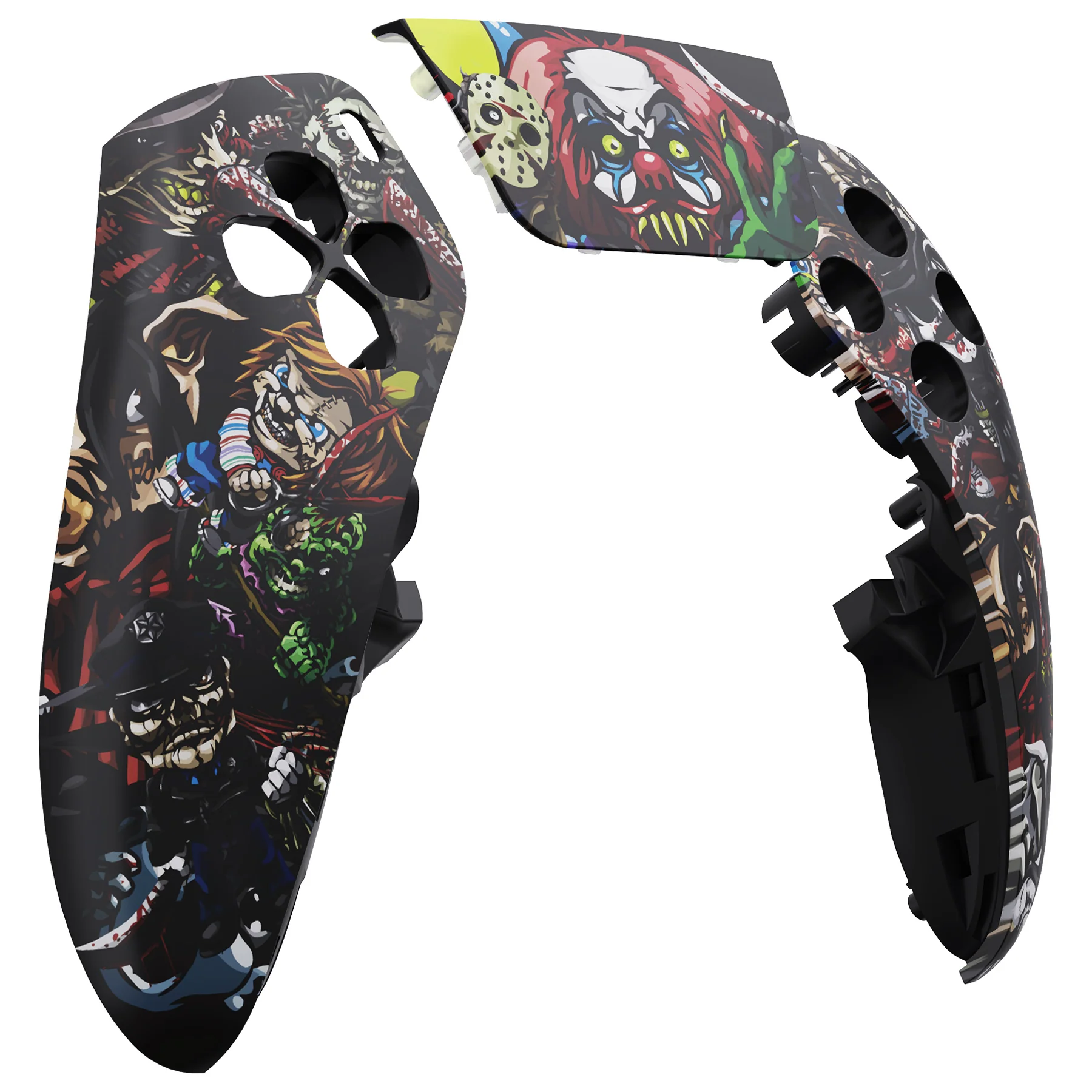 eXtremeRate Replacement Left Right Front Housing Shell with Touchpad Compatible with PS5 Edge Controller - Scary Party - Image 9