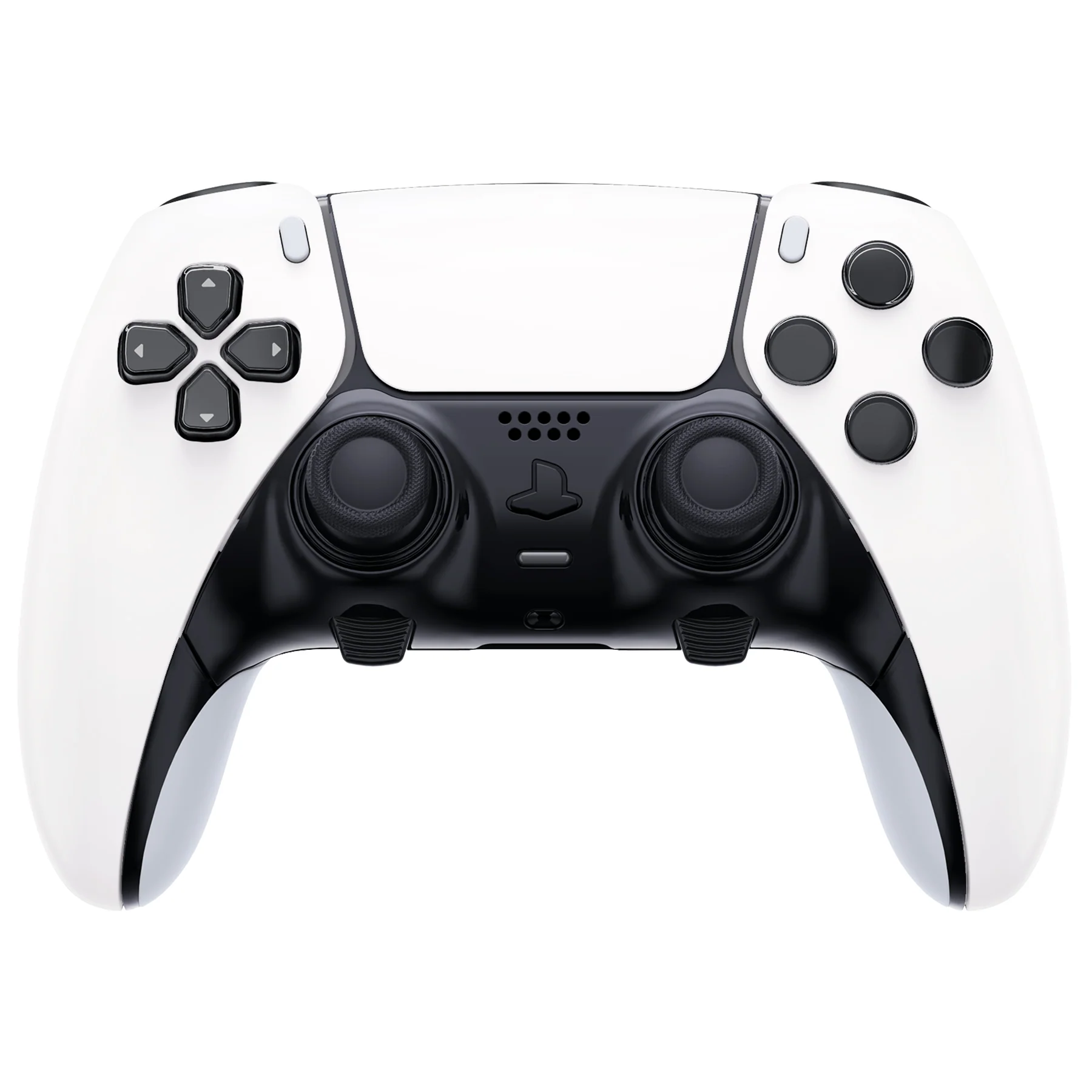 eXtremeRate Replacement Left Right Front Housing Shell with Touchpad Compatible with PS5 Edge Controller - White - Image 4