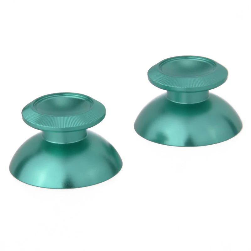 eXtremeRate Replacement Metal Thumbsticks Compatible with PS4 Controller - Green - Image 2
