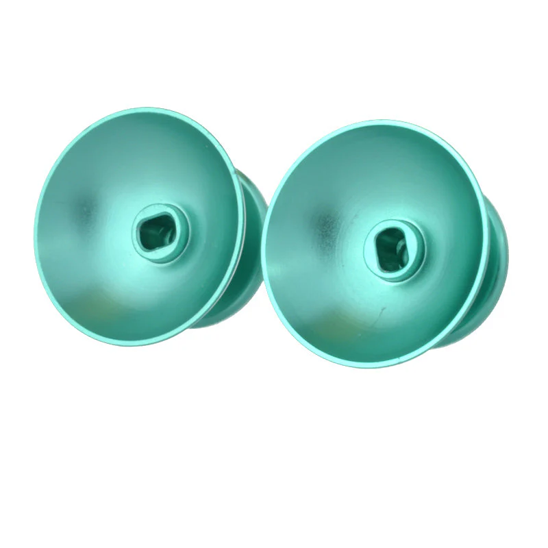 eXtremeRate Replacement Metal Thumbsticks Compatible with PS4 Controller - Green - Image 3
