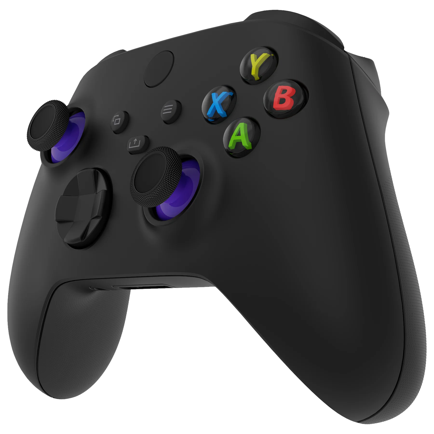 eXtremeRate Replacement Thumbsticks for Xbox Series X/S Controller & Xbox One X/S Controller & Xbox One Standard Controller & Xbox One Elite Controller - Purple & Black - Image 4