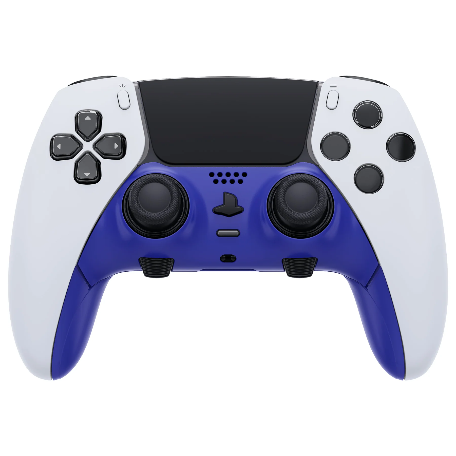 eXtremeRate Replacement Top Bottom Decorative Trim Shell Compatible with PS5 Edge Controller - Dream Blue - Image 2