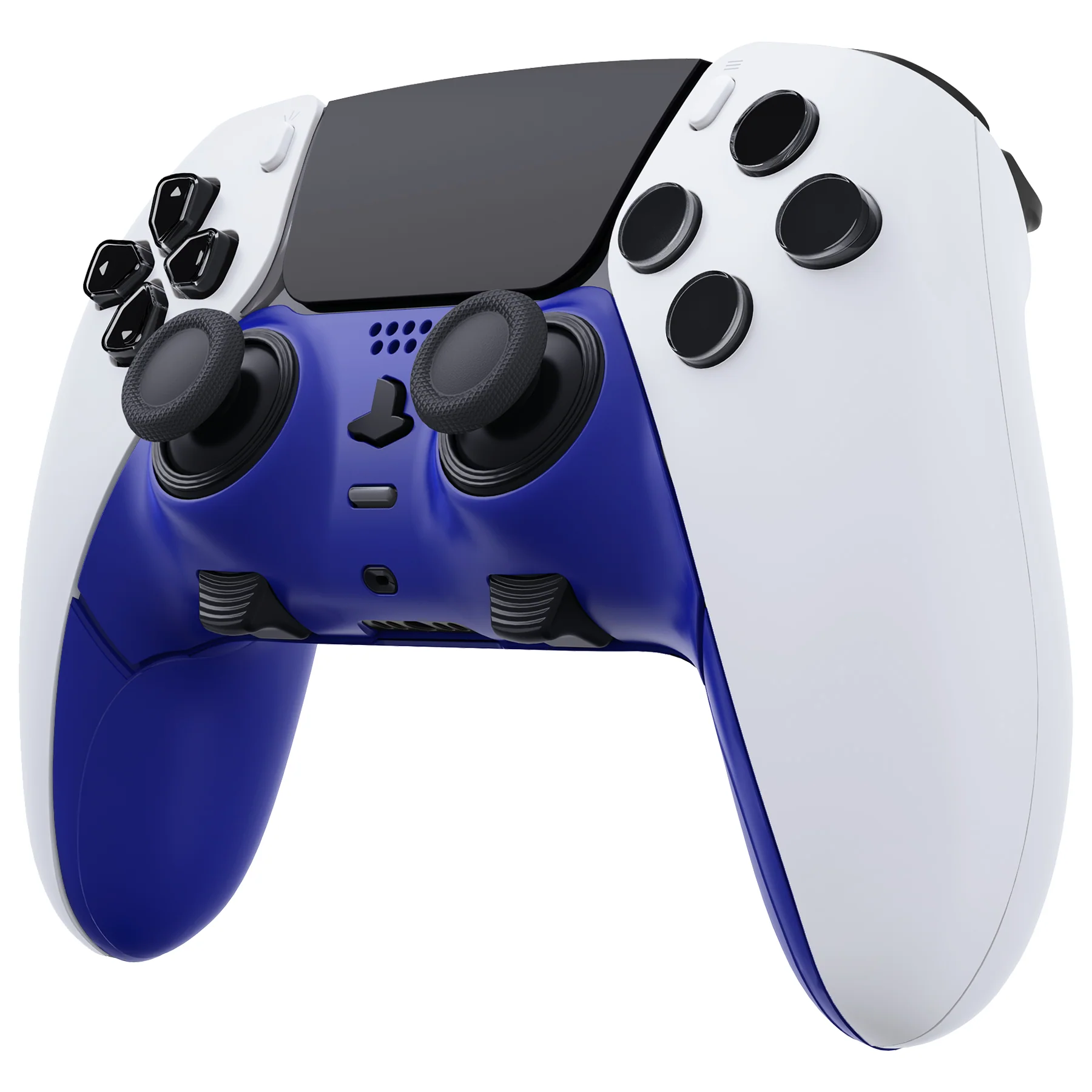 eXtremeRate Replacement Top Bottom Decorative Trim Shell Compatible with PS5 Edge Controller - Dream Blue - Image 4