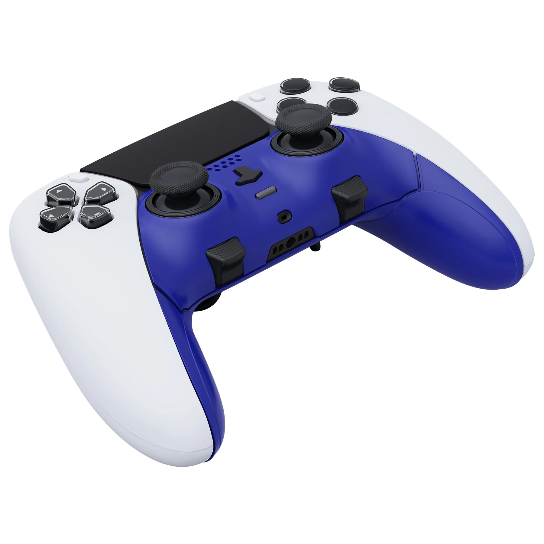 eXtremeRate Replacement Top Bottom Decorative Trim Shell Compatible with PS5 Edge Controller - Dream Blue - Image 6