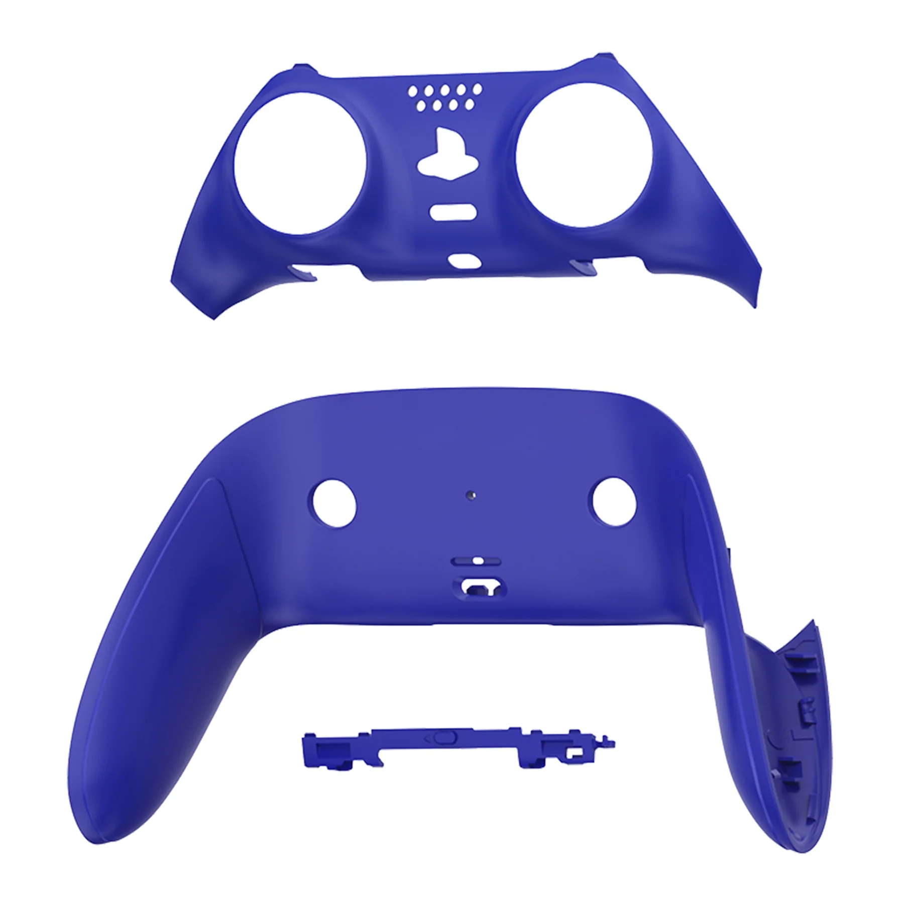 eXtremeRate Replacement Top Bottom Decorative Trim Shell Compatible with PS5 Edge Controller - Dream Blue - Image 8