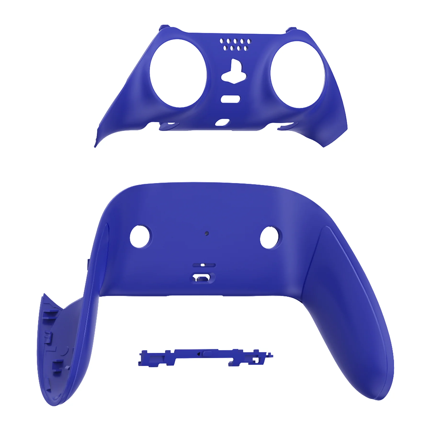 eXtremeRate Replacement Top Bottom Decorative Trim Shell Compatible with PS5 Edge Controller - Dream Blue - Image 9