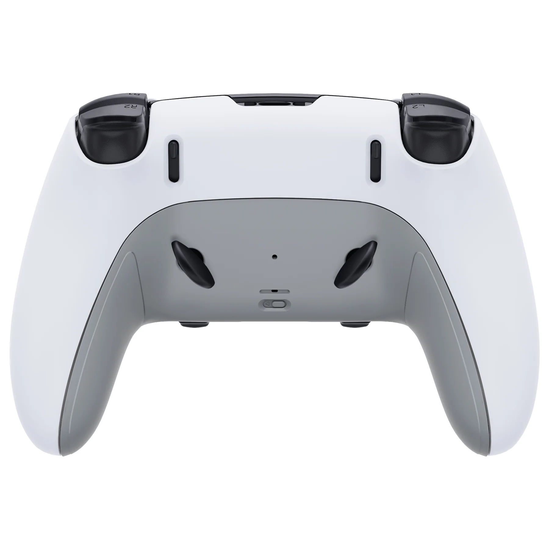 eXtremeRate Replacement Top Bottom Decorative Trim Shell Compatible with PS5 Edge Controller - New Hope Gray - Image 5