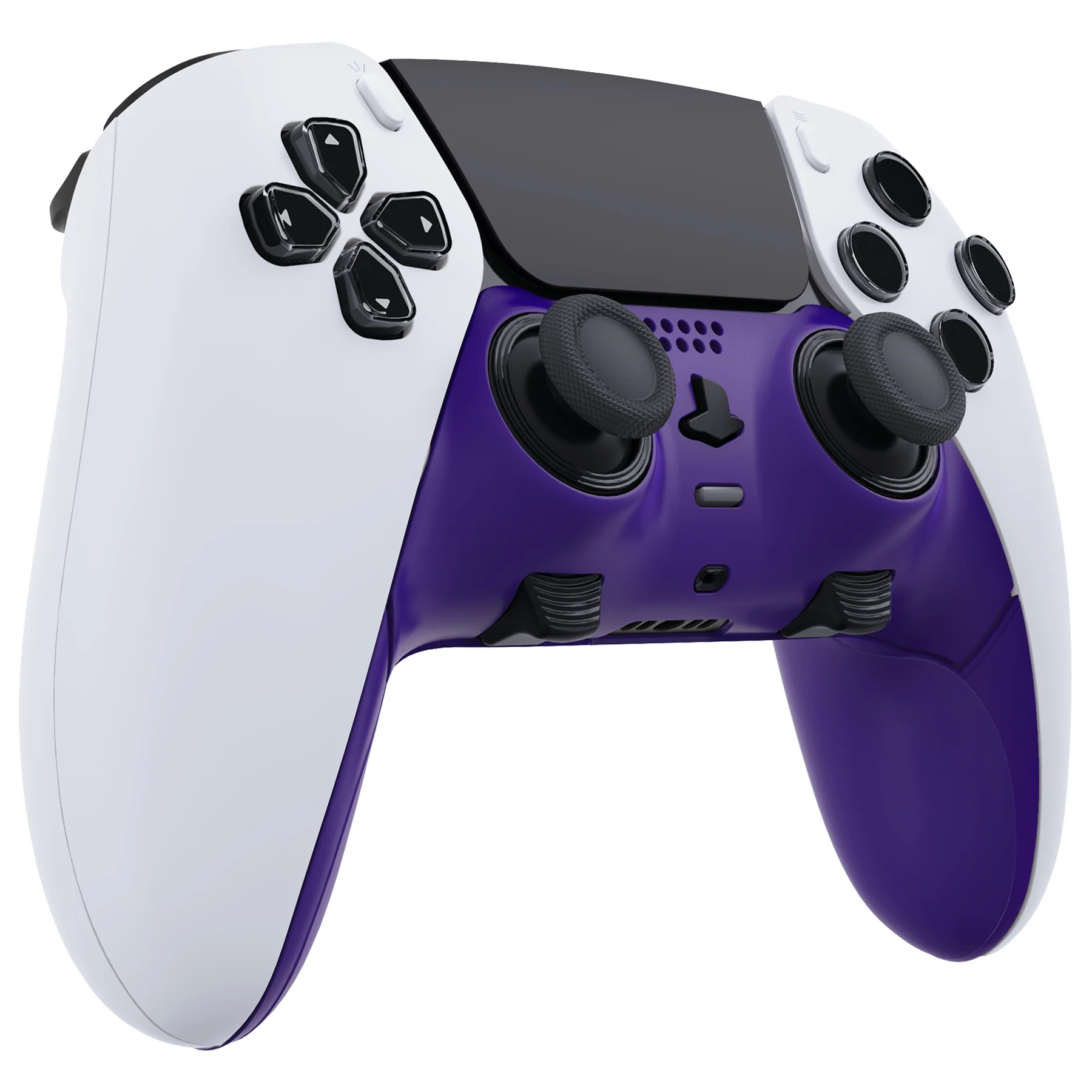 eXtremeRate Replacement Top Bottom Decorative Trim Shell Compatible with PS5 Edge Controller - Purple - Image 3