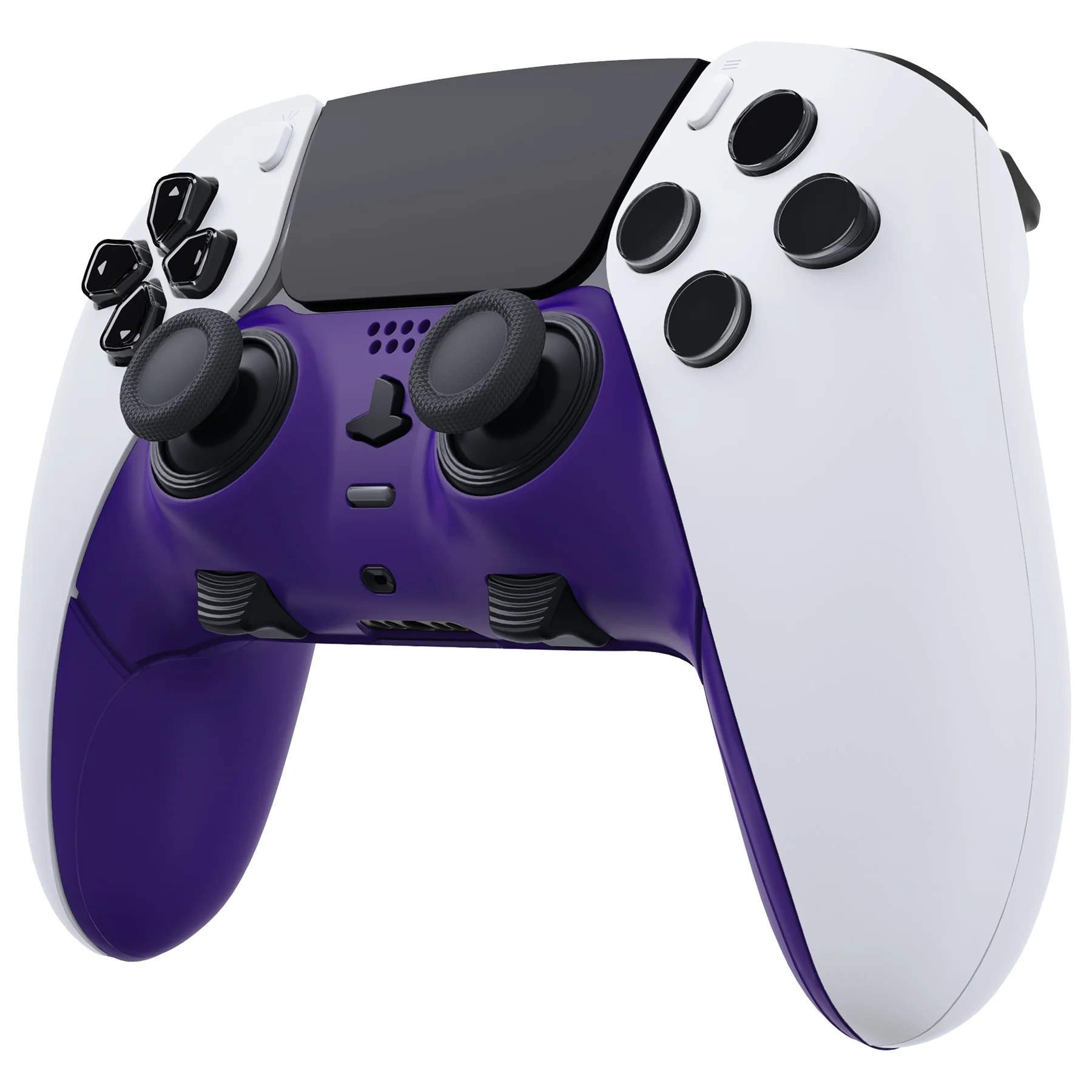 eXtremeRate Replacement Top Bottom Decorative Trim Shell Compatible with PS5 Edge Controller - Purple - Image 4