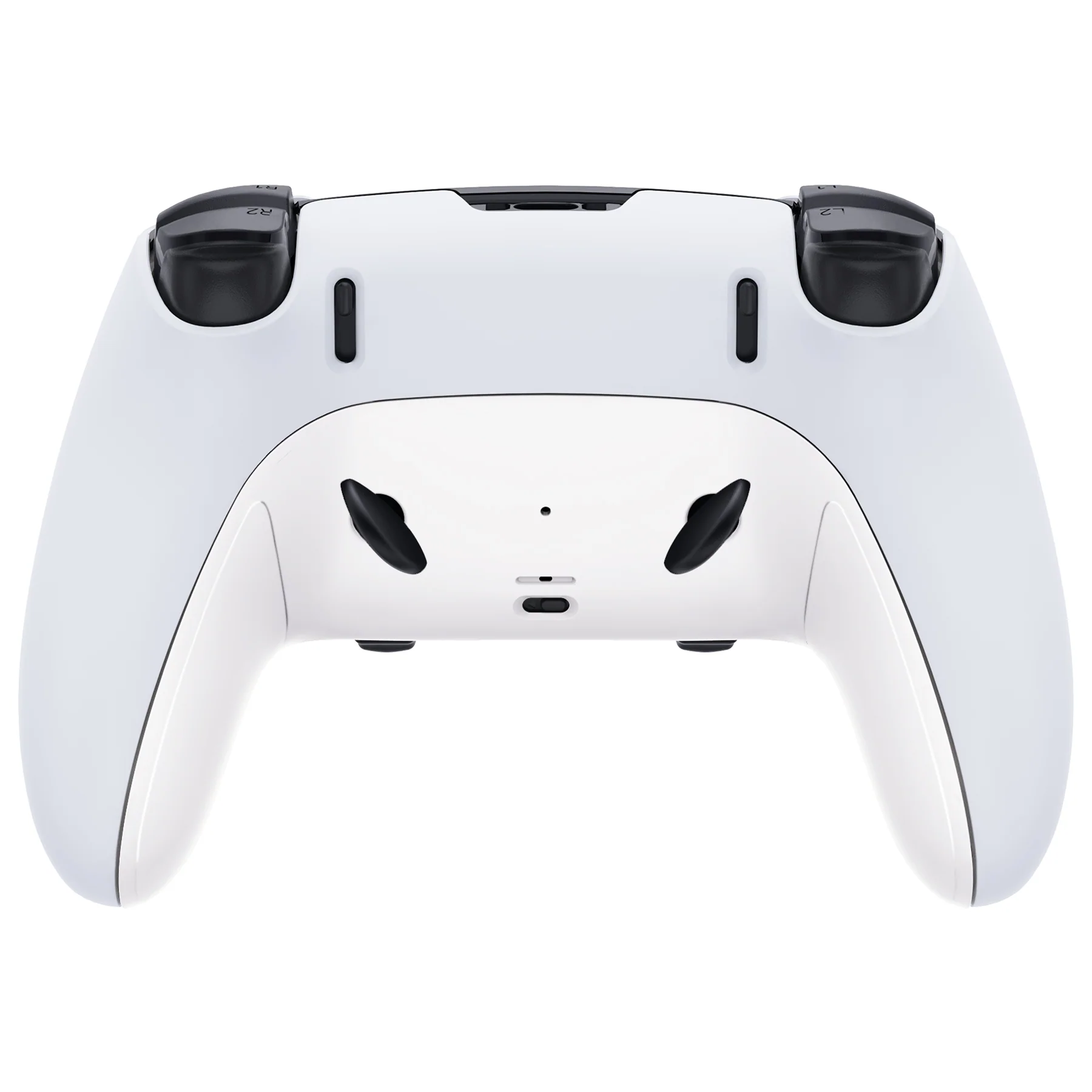 eXtremeRate Replacement Top Bottom Decorative Trim Shell Compatible with PS5 Edge Controller - White - Image 5