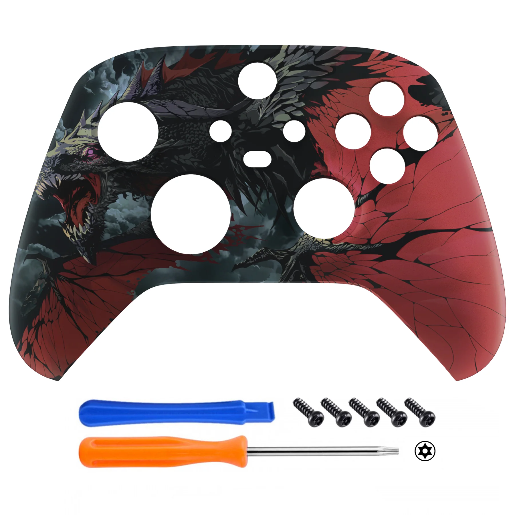 eXtremeRate Replacement Front Housing Shell for Xbox Series X & S Controller - Roaring Dragon - Image 2