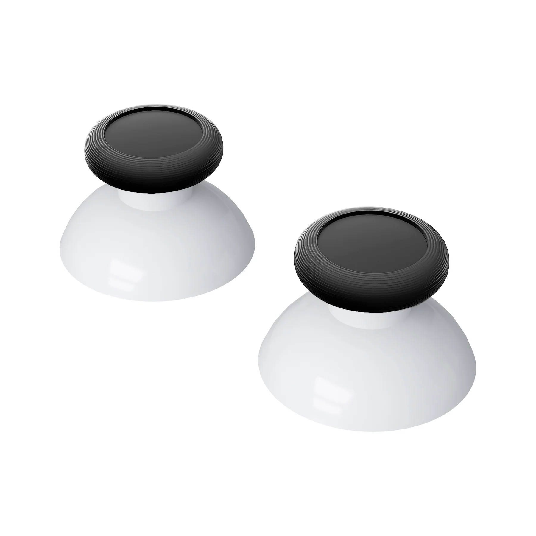 eXtremeRate Replacement Dual-color 3D Joystick Thumbsticks for Nintendo Switch Pro Controller - Robot White & Black - Image 7