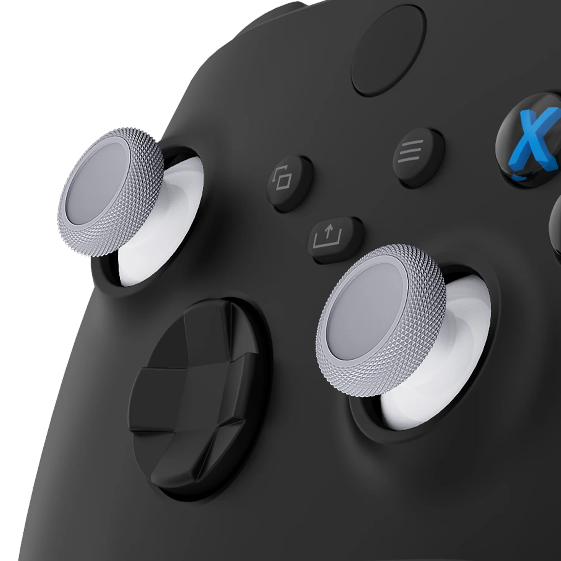eXtremeRate Replacement Thumbsticks for Xbox Series X/S Controller & Xbox One X/S Controller & Xbox One Standard Controller & Xbox One Elite Controller - Robot White & New Hope Gray - Image 3