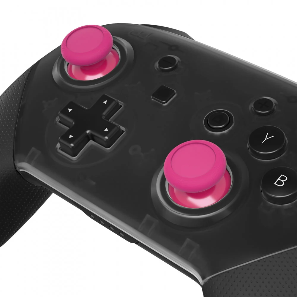 eXtremeRate Replacement 3D Joystick Thumbsticks for Nintendo Switch Pro Controller - Rose Red - Image 2