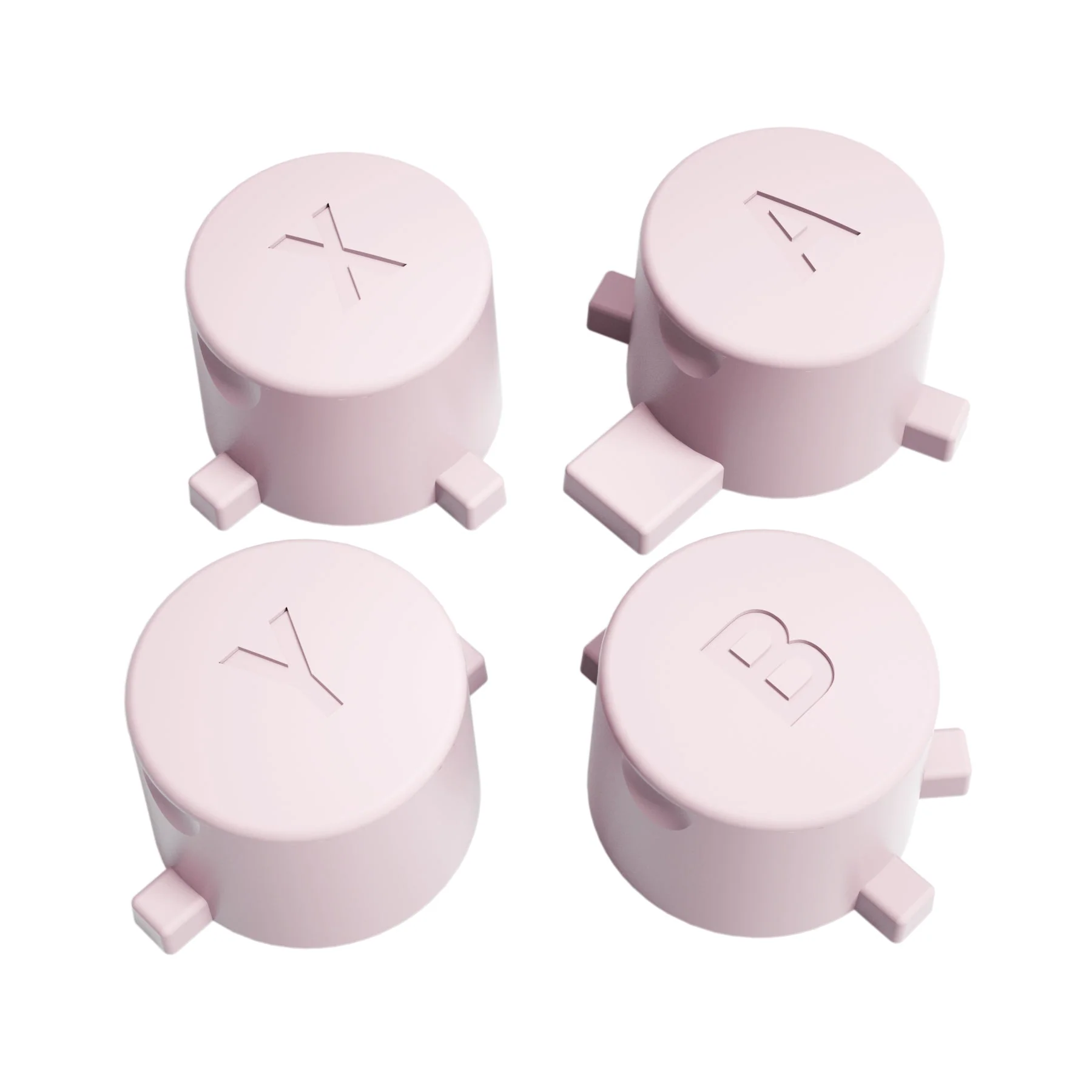 eXtremeRate Replacement Interchangeable ABXY Buttons for Nintendo Switch Pro Controller - Cherry Blossoms Pink - Image 5