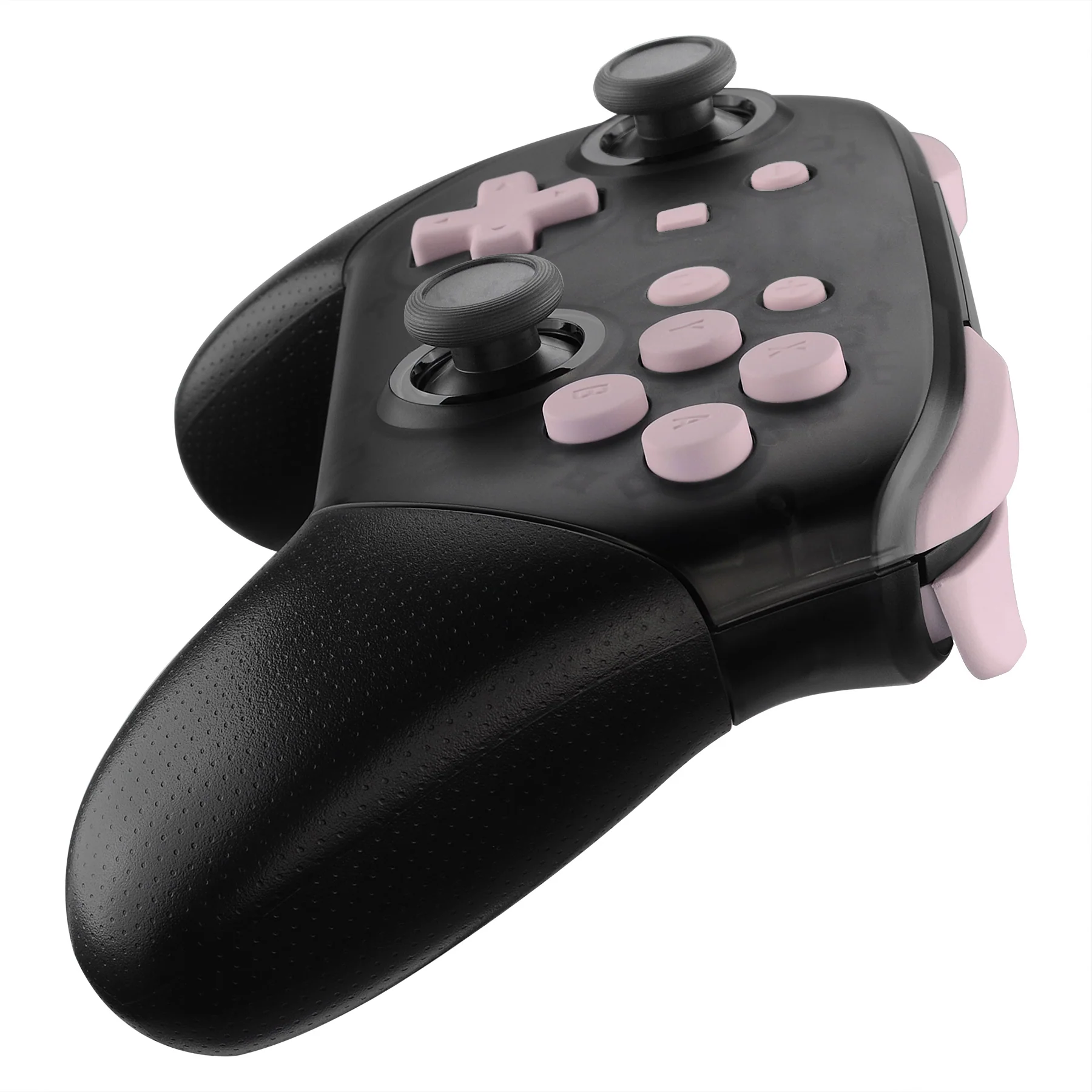 eXtremeRate DIY Replacement Full Set Buttons for Nintendo Switch Pro Controller - Cherry Blossoms Pink - Image 6