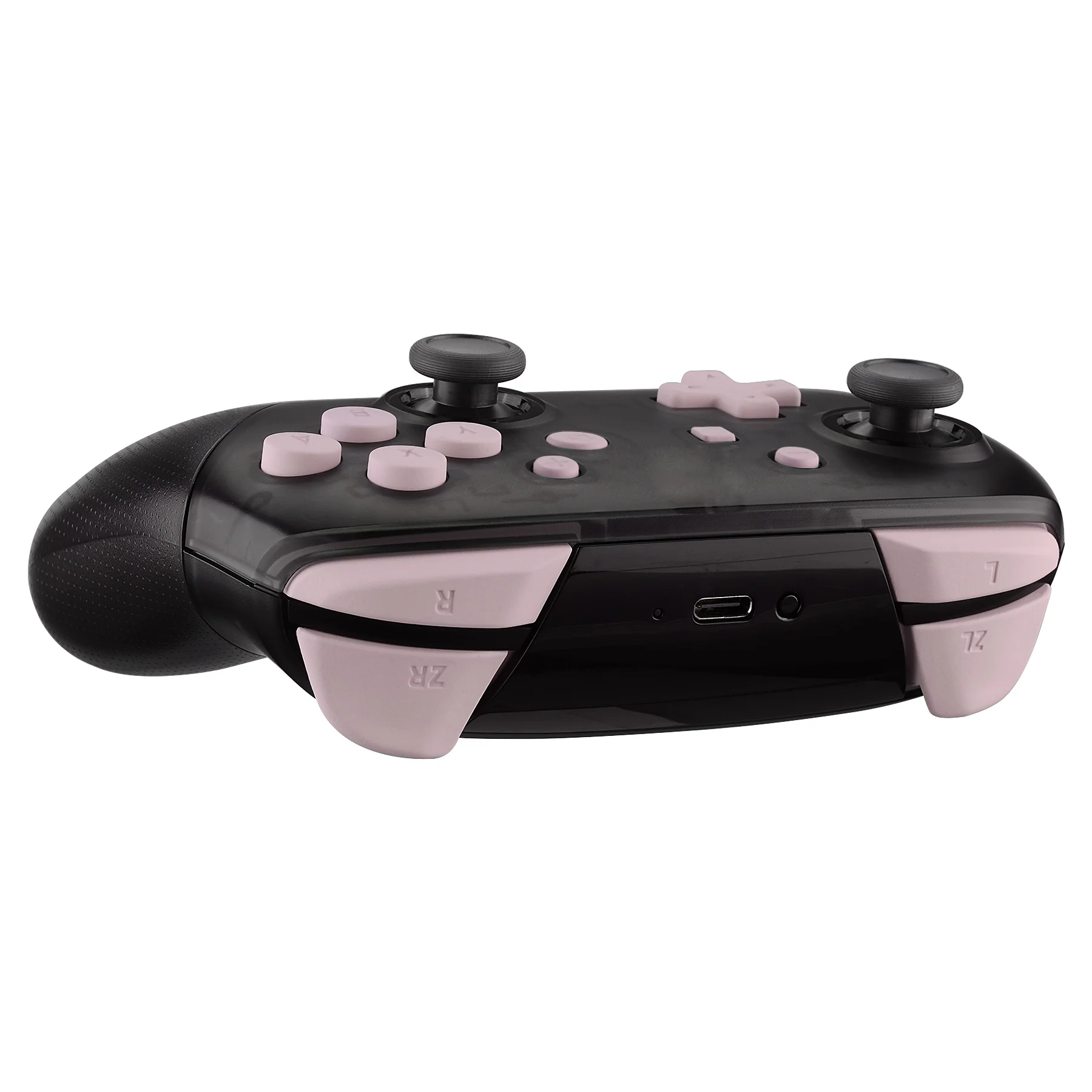 eXtremeRate DIY Replacement Full Set Buttons for Nintendo Switch Pro Controller - Cherry Blossoms Pink - Image 7