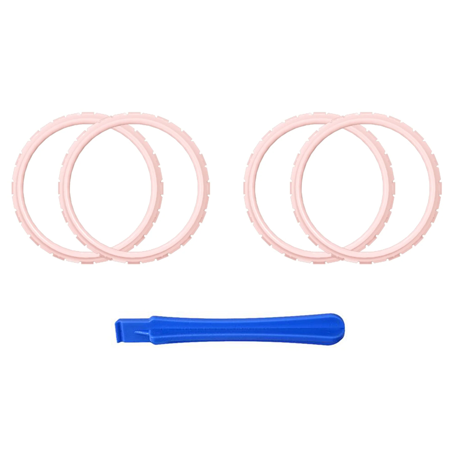 eXtremeRate Custom Replacement Accent Rings for PS5 Controller - Cherry Blossoms Pink - Image 2