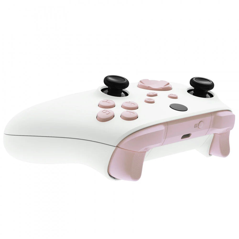 eXtremeRate Replacement Full Set Buttons for Xbox Series X & S Controller - Cherry Blossoms Pink - Image 6