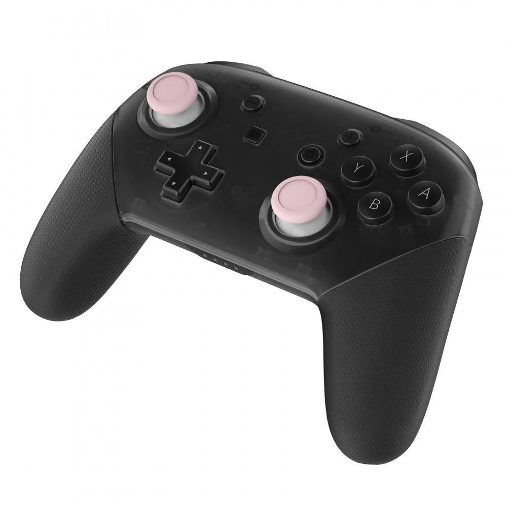 eXtremeRate Replacement Dual-color 3D Joystick Thumbsticks for Nintendo Switch Pro Controller - Cherry Blossoms Pink & White - Image 3