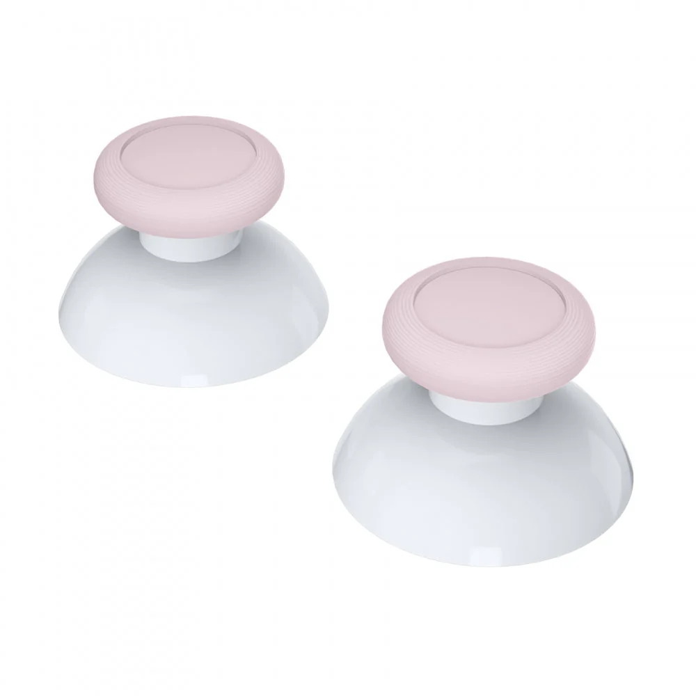 eXtremeRate Replacement Dual-color 3D Joystick Thumbsticks for Nintendo Switch Pro Controller - Cherry Blossoms Pink & White - Image 7