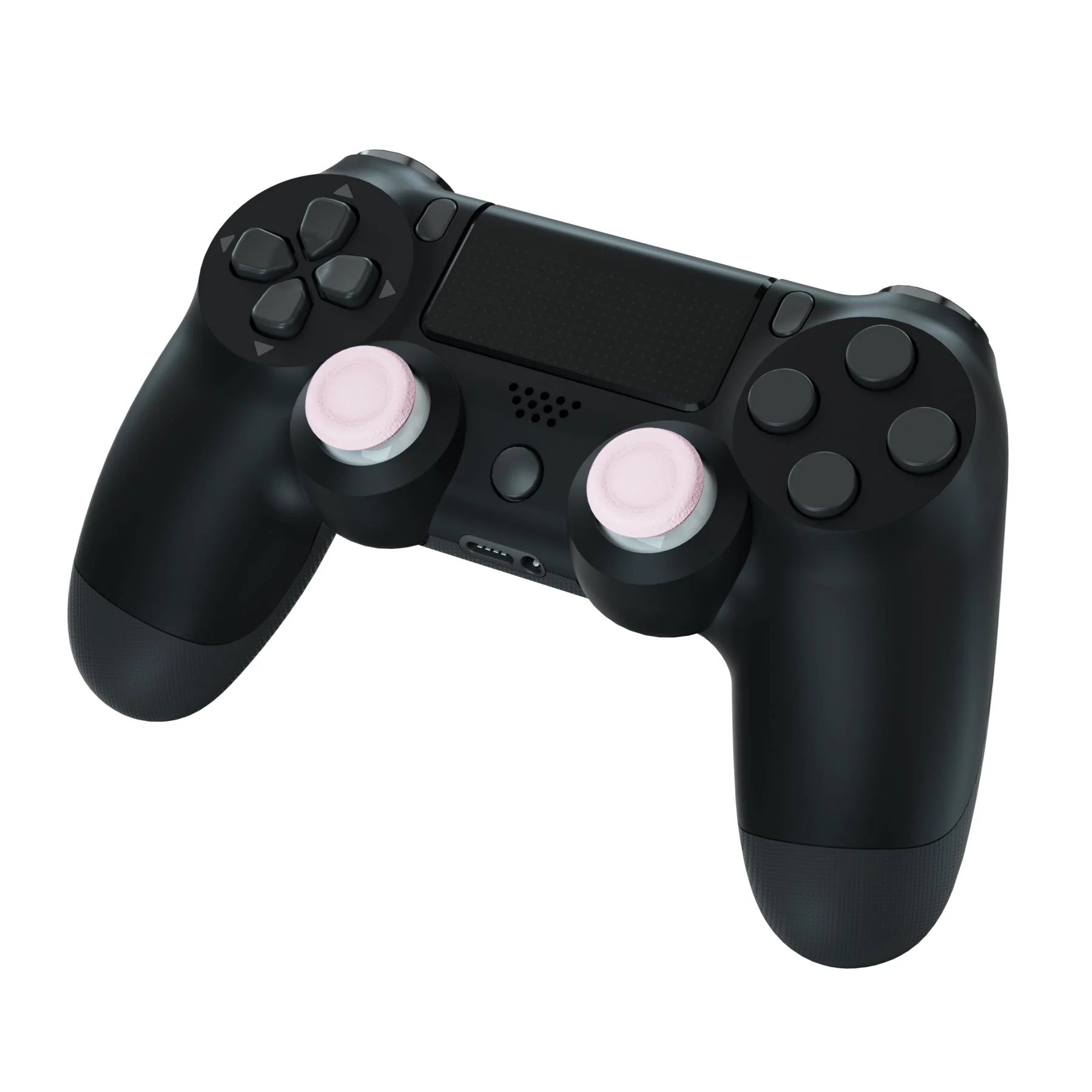 eXtremeRate Dual-Color Replacement 3D Joystick Thumbsticks Compatible with PS4 Slim Pro Controller - Cherry Blossoms Pink & White - Image 4