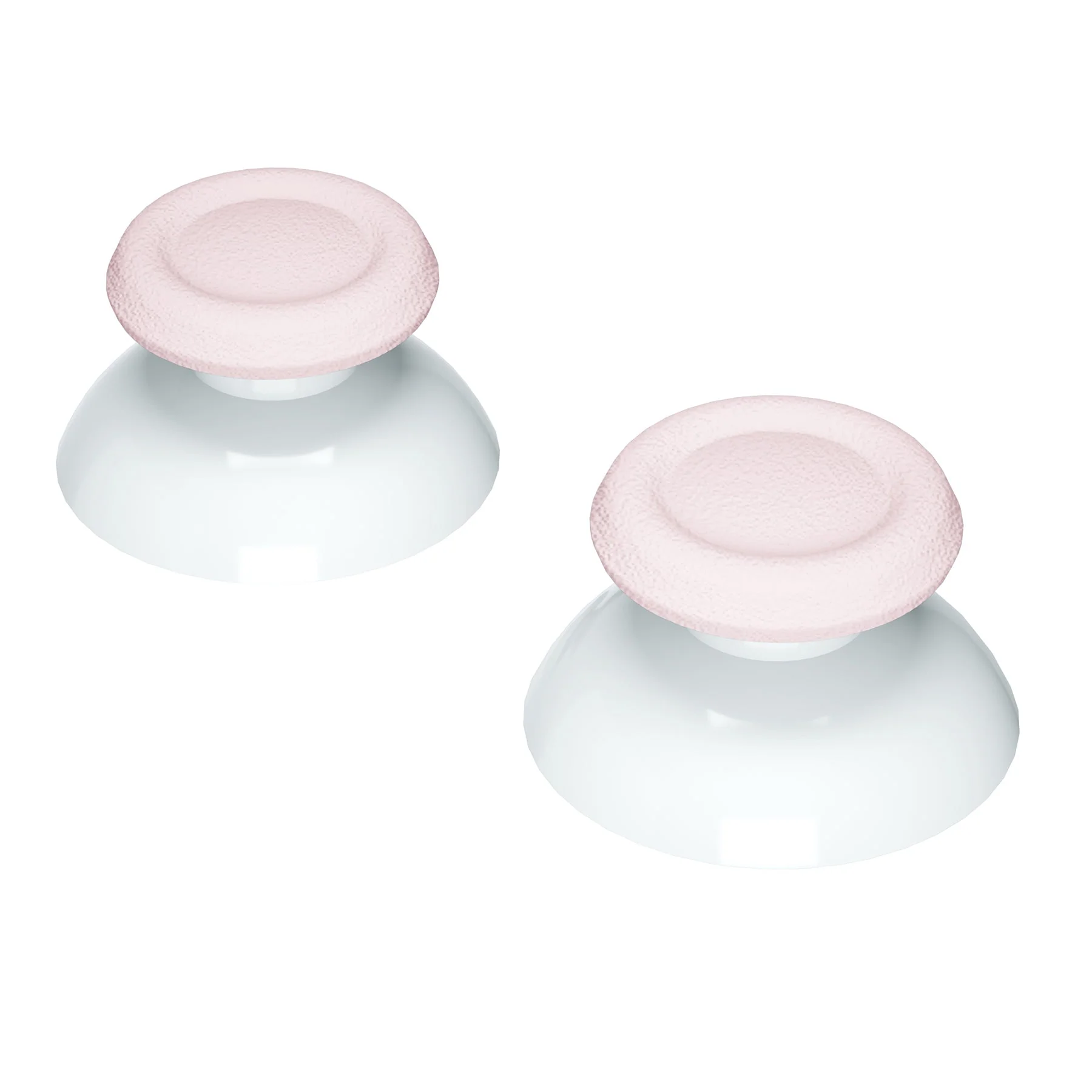 eXtremeRate Dual-Color Replacement 3D Joystick Thumbsticks Compatible with PS4 Slim Pro Controller - Cherry Blossoms Pink & White - Image 7