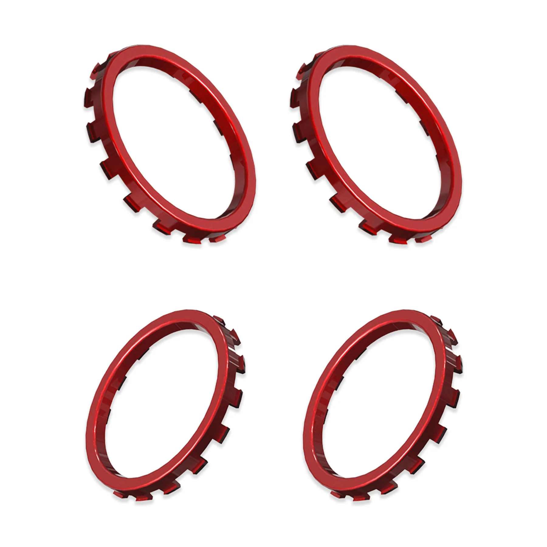 eXtremeRate Custom Accent Rings for Xbox Elite Series 2 Core & for Elite Series 2 & for Xbox One Elite Controller, Compatible with eXtremeRate ASR Version Shell for Xbox Series X/S Controller - Scarlet Red - Image 8