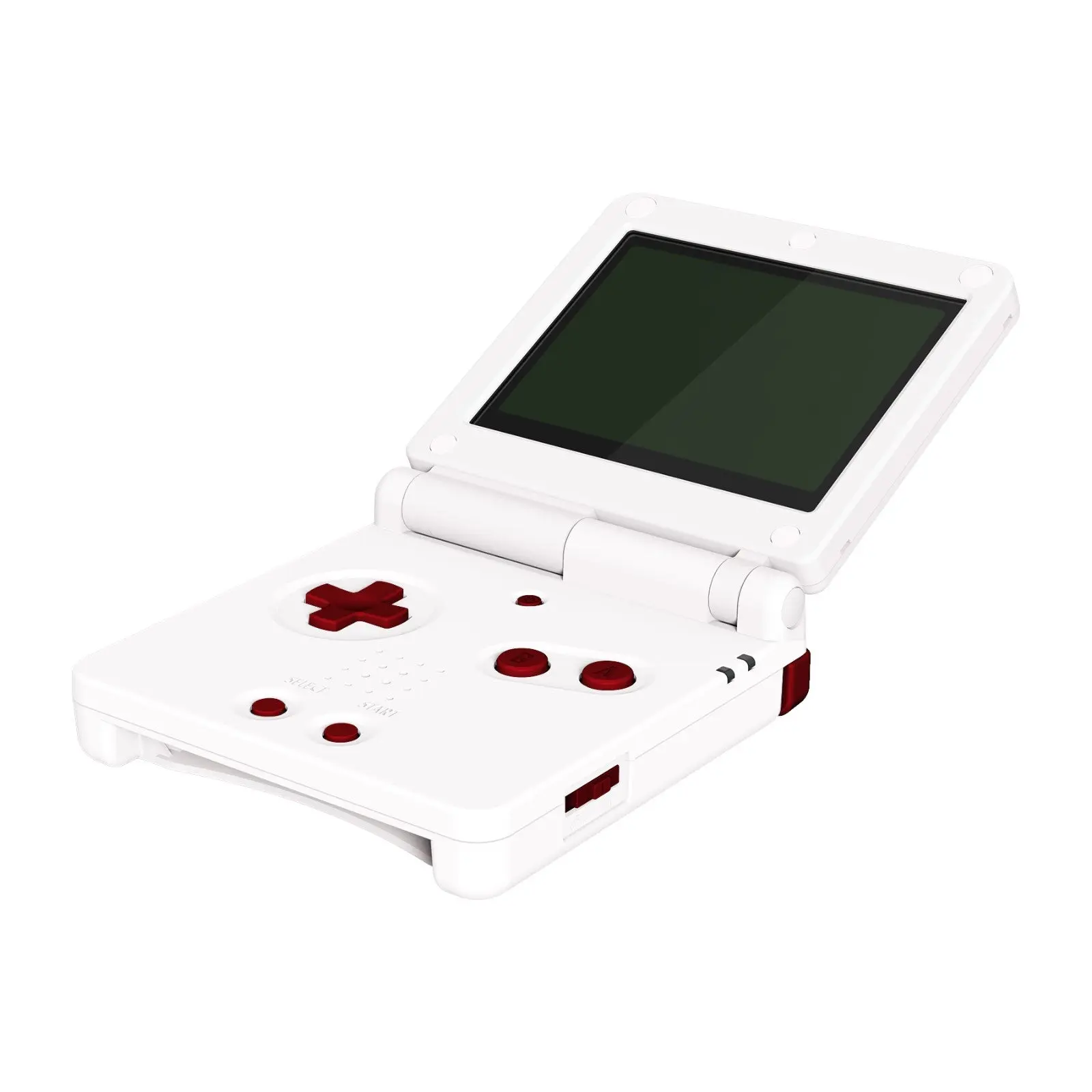 eXtremeRate Custom Replacement Full Set Buttons for Gameboy Advance SP GBA SP Console - Scarlet Red - Image 4