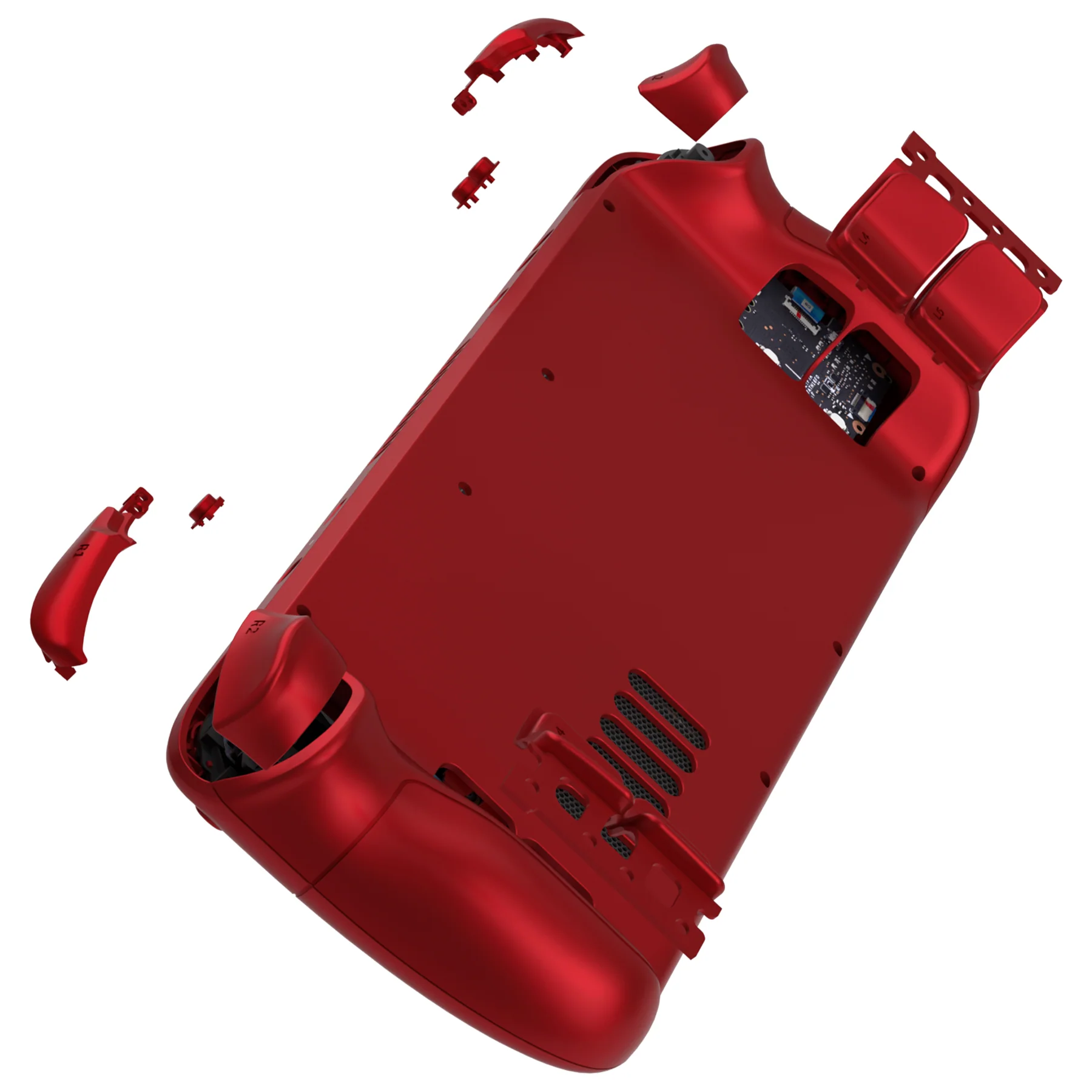 eXtremeRate Custom Full Set Shell with Buttons for Steam Deck LCD - Scarlet Red - Image 6