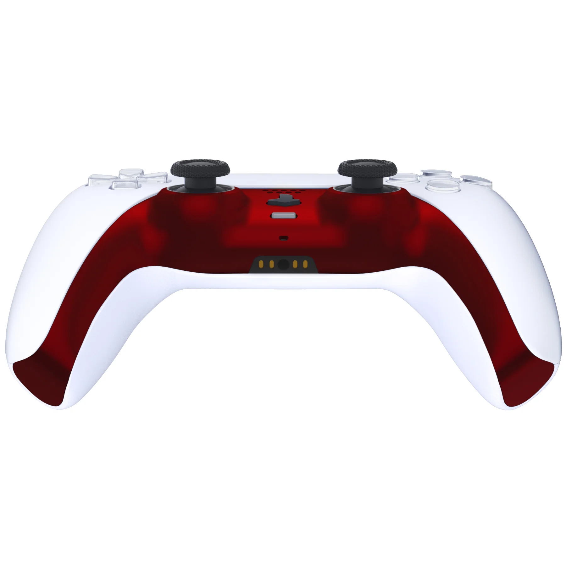 eXtremeRate Replacement Decorative Trim Shell with Accent Rings Compatible with PS5 Controller BDM-010/020/030/040/050 - Scarlet Red - Image 6