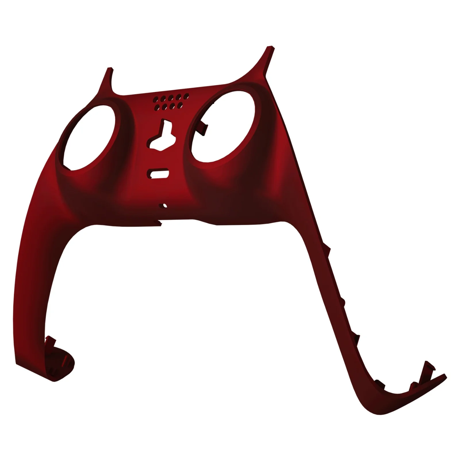 eXtremeRate Replacement Decorative Trim Shell with Accent Rings Compatible with PS5 Controller BDM-010/020/030/040/050 - Scarlet Red - Image 8