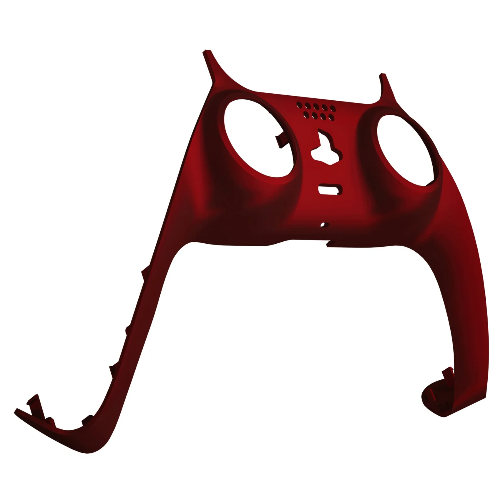 eXtremeRate Replacement Decorative Trim Shell with Accent Rings Compatible with PS5 Controller BDM-010/020/030/040/050 - Scarlet Red - Image 9