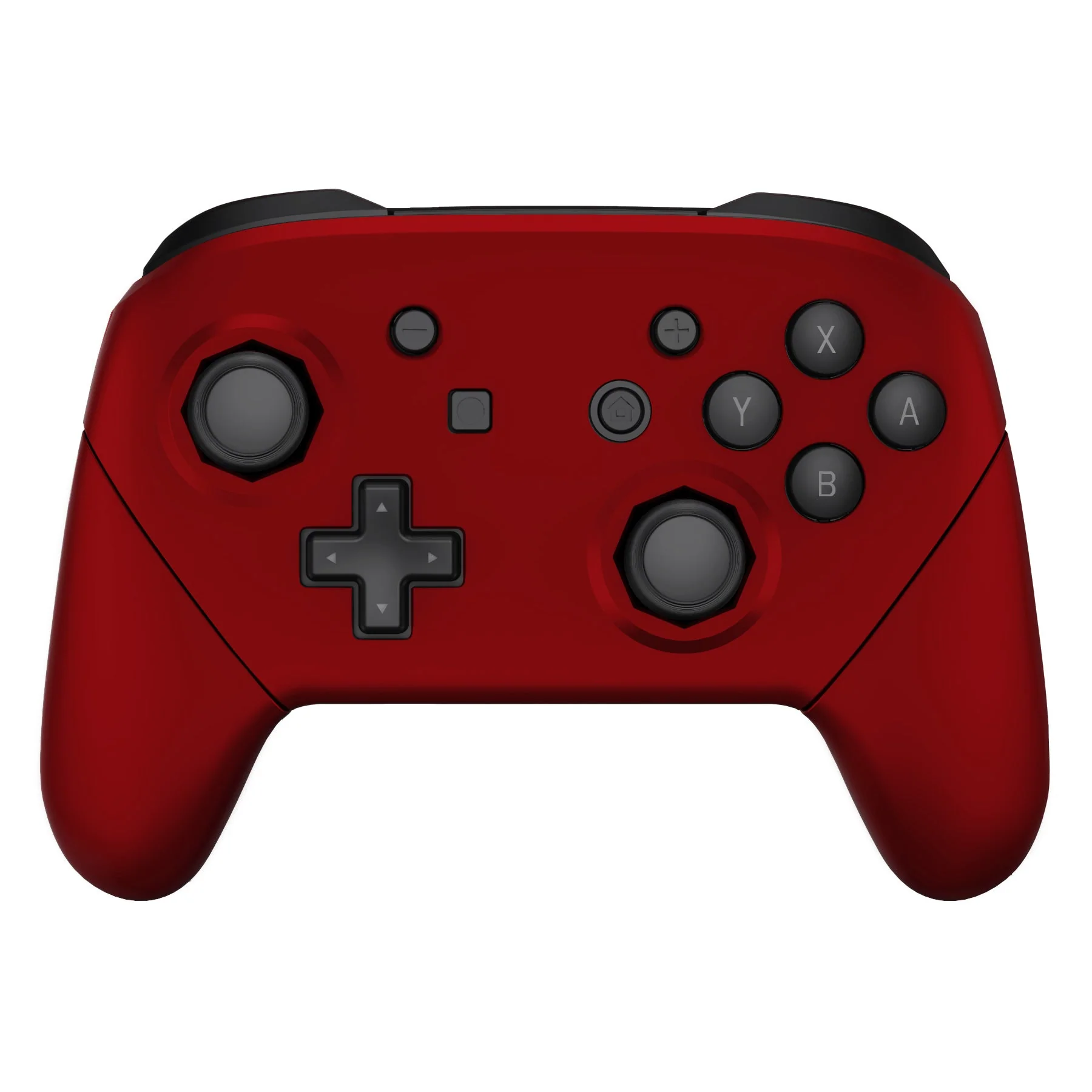 eXtremeRate Octagonal Gated Sticks Design Replacement Full Set Shell Faceplate Backplate Handles for Nintendo Switch Pro - Scarlet Red - Image 6